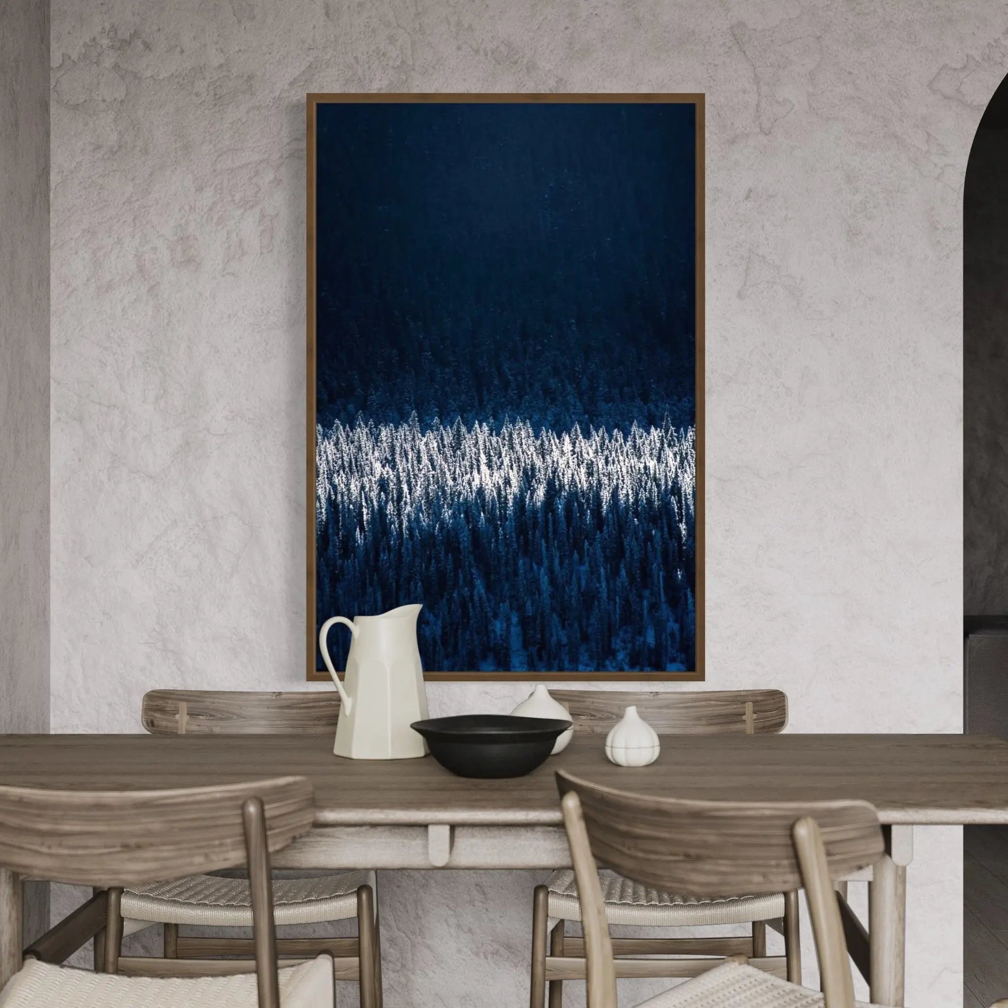 Frosted by A. Redd styled in a contemporary interior setting