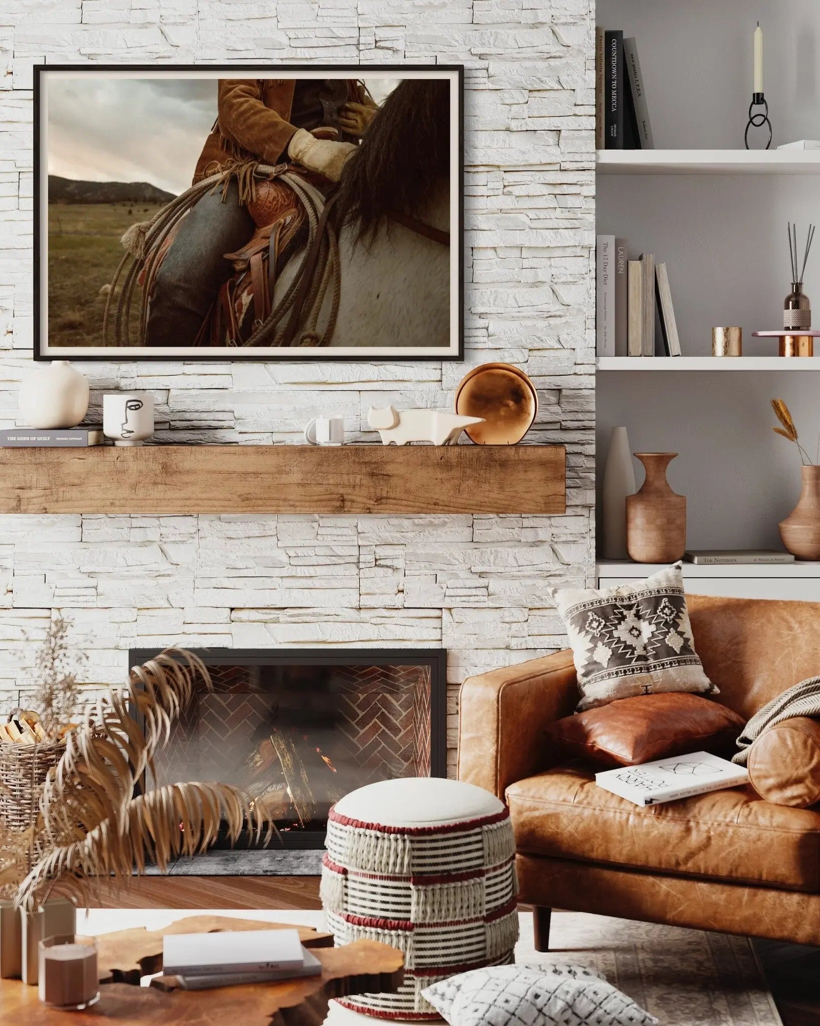 Saddle Serenity shown in a minimalist home decor setting