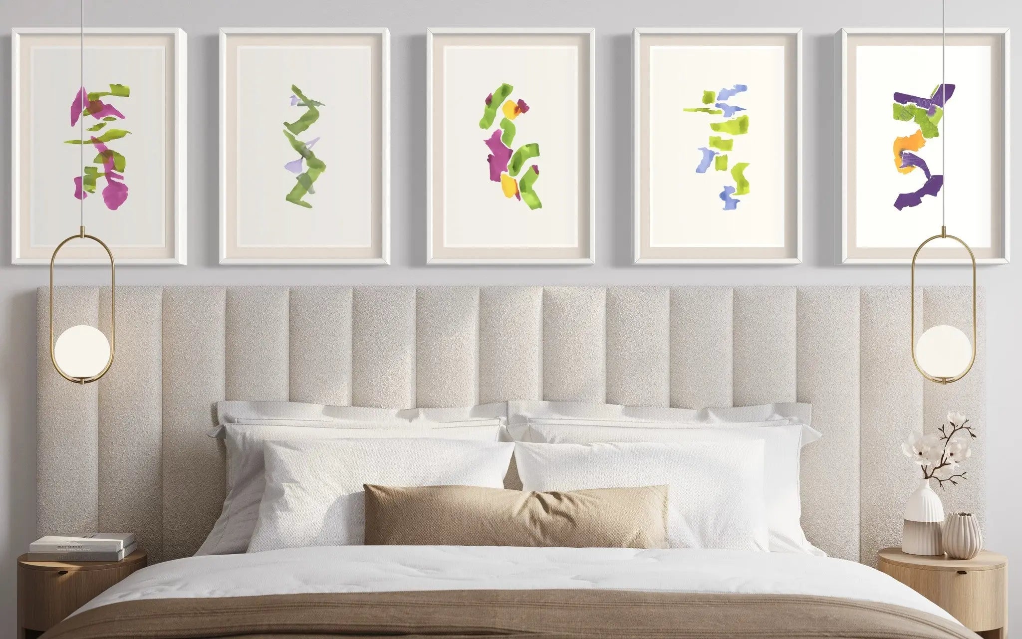 Color Study 21 by Encarnacion Portal Rubio showcased in a designer room setting
