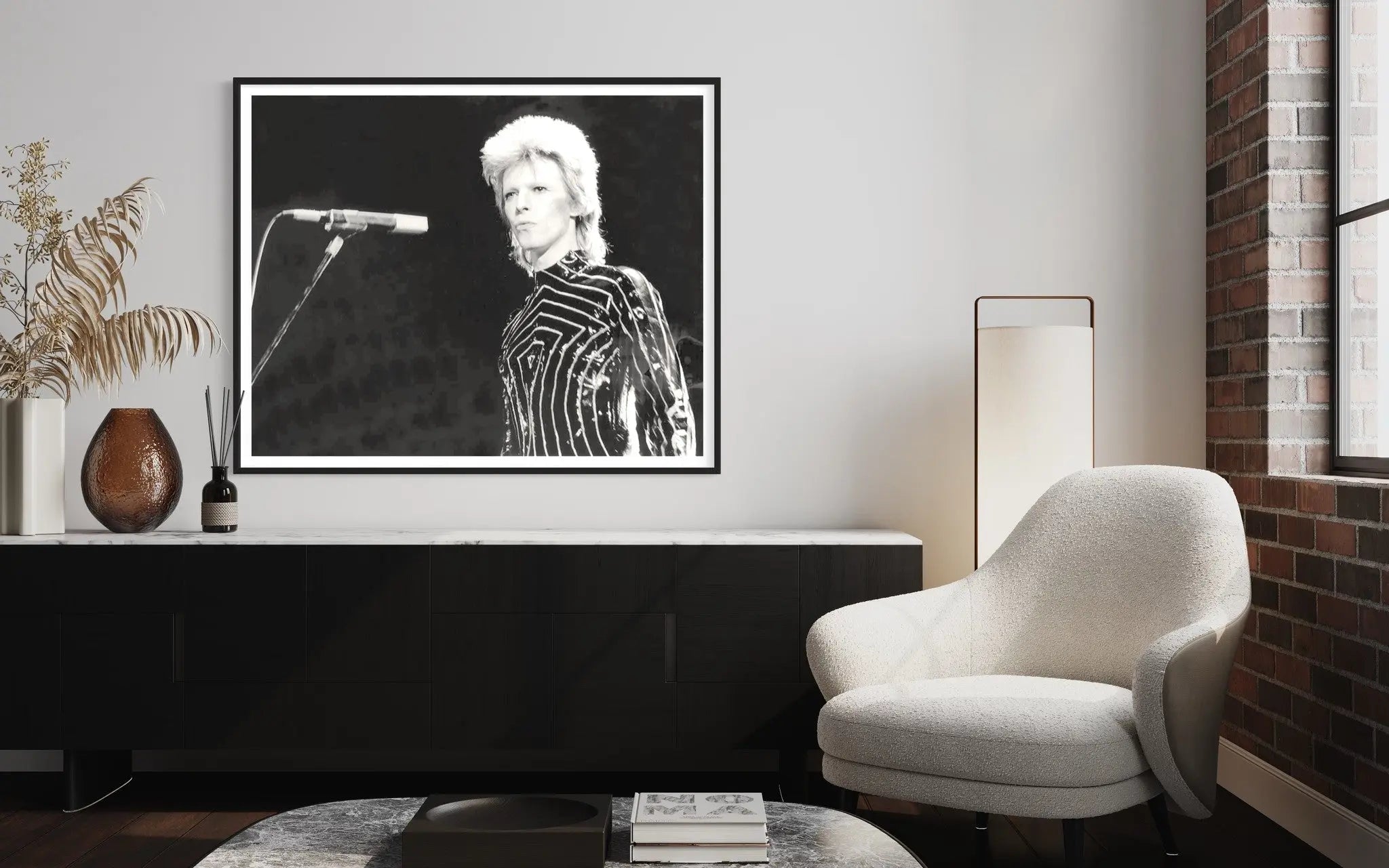David Bowie by Richard Creamer styled in a contemporary interior setting