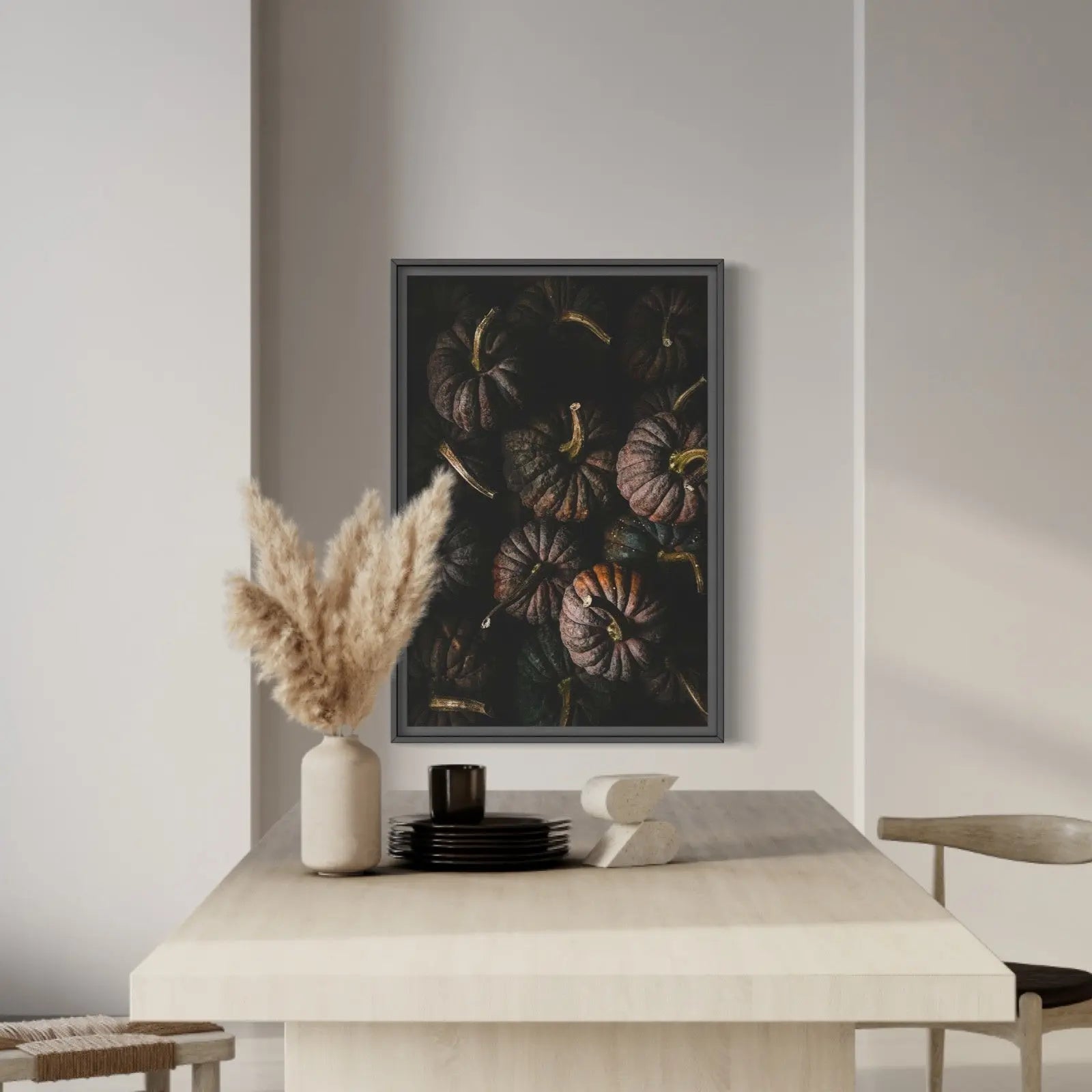 Black Futsu by Jed Gordon-Moran styled in a contemporary interior setting
