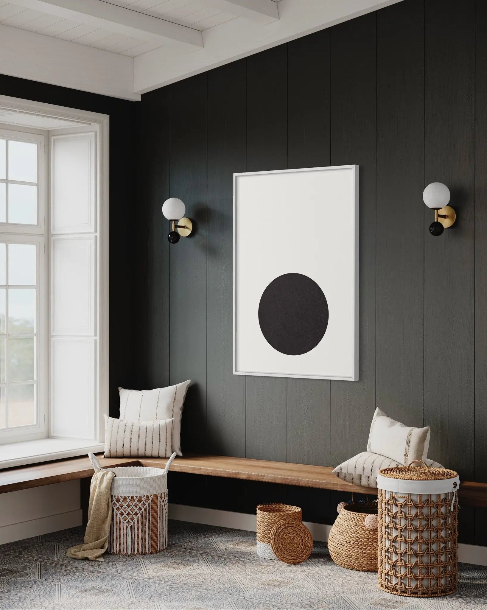 Black Blink by Francesco Alessandrini showcased in a designer room setting
