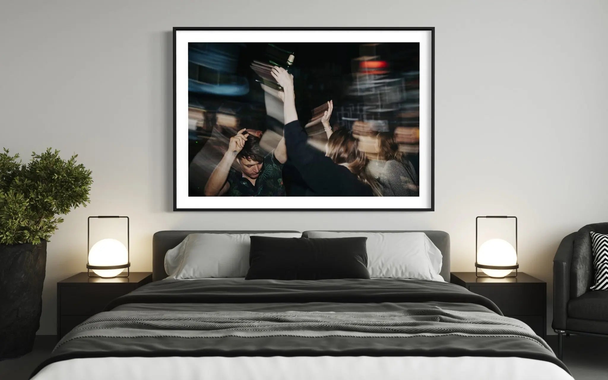 Energetic Nightclub Dancefloor by Hinterhouse Productions displayed in a modern living room interior