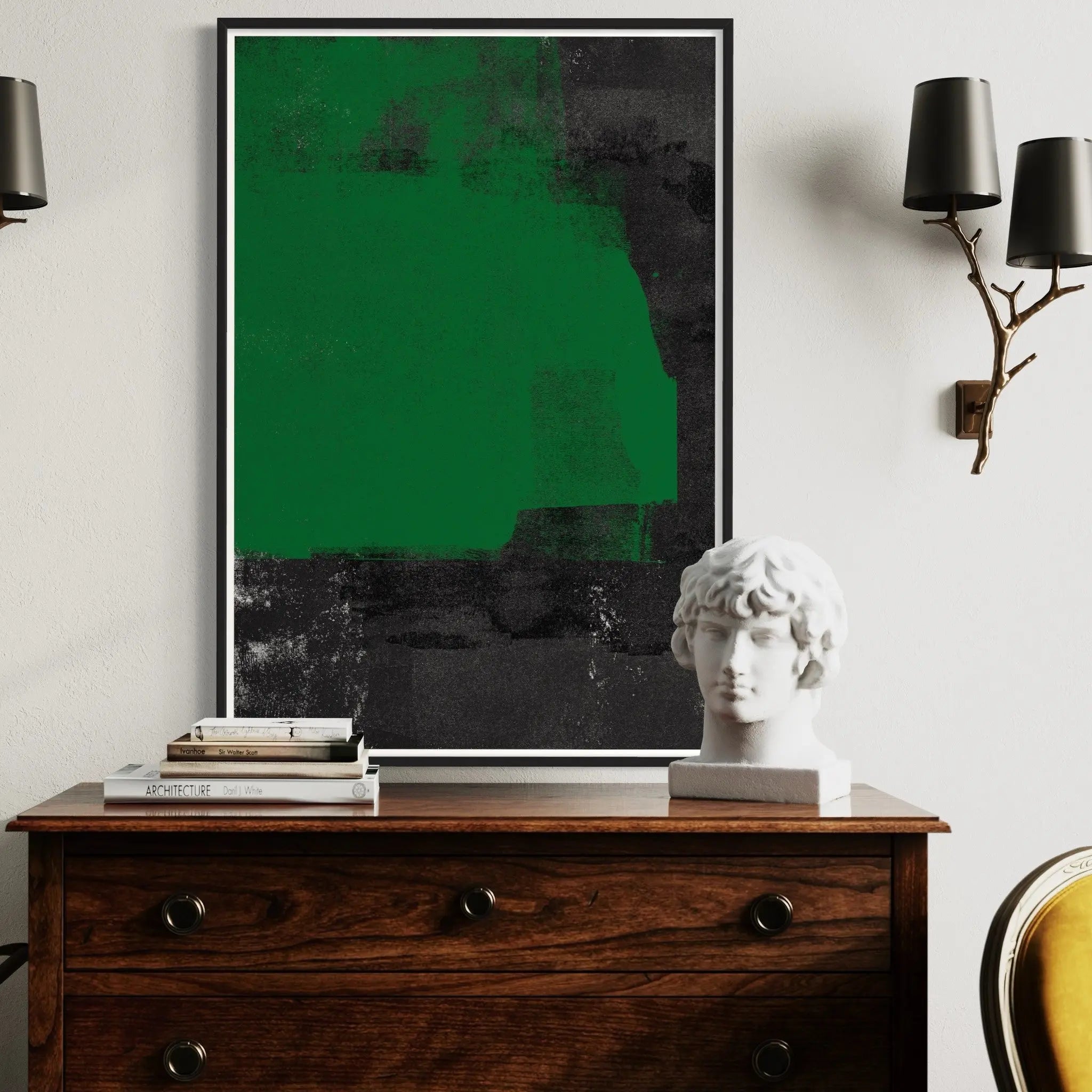 View Over The Park by Alejandro Franseschini displayed in a modern living room interior