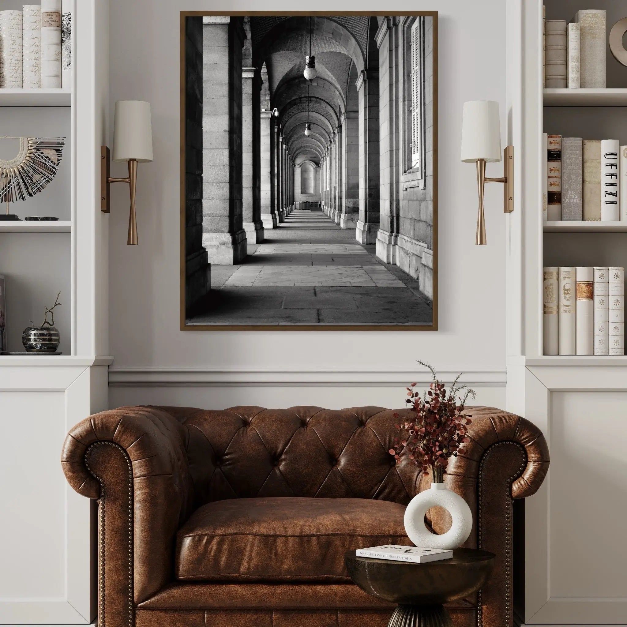 Royal Palace Perspective In Madrid by L. Manzo showcased in a designer room setting