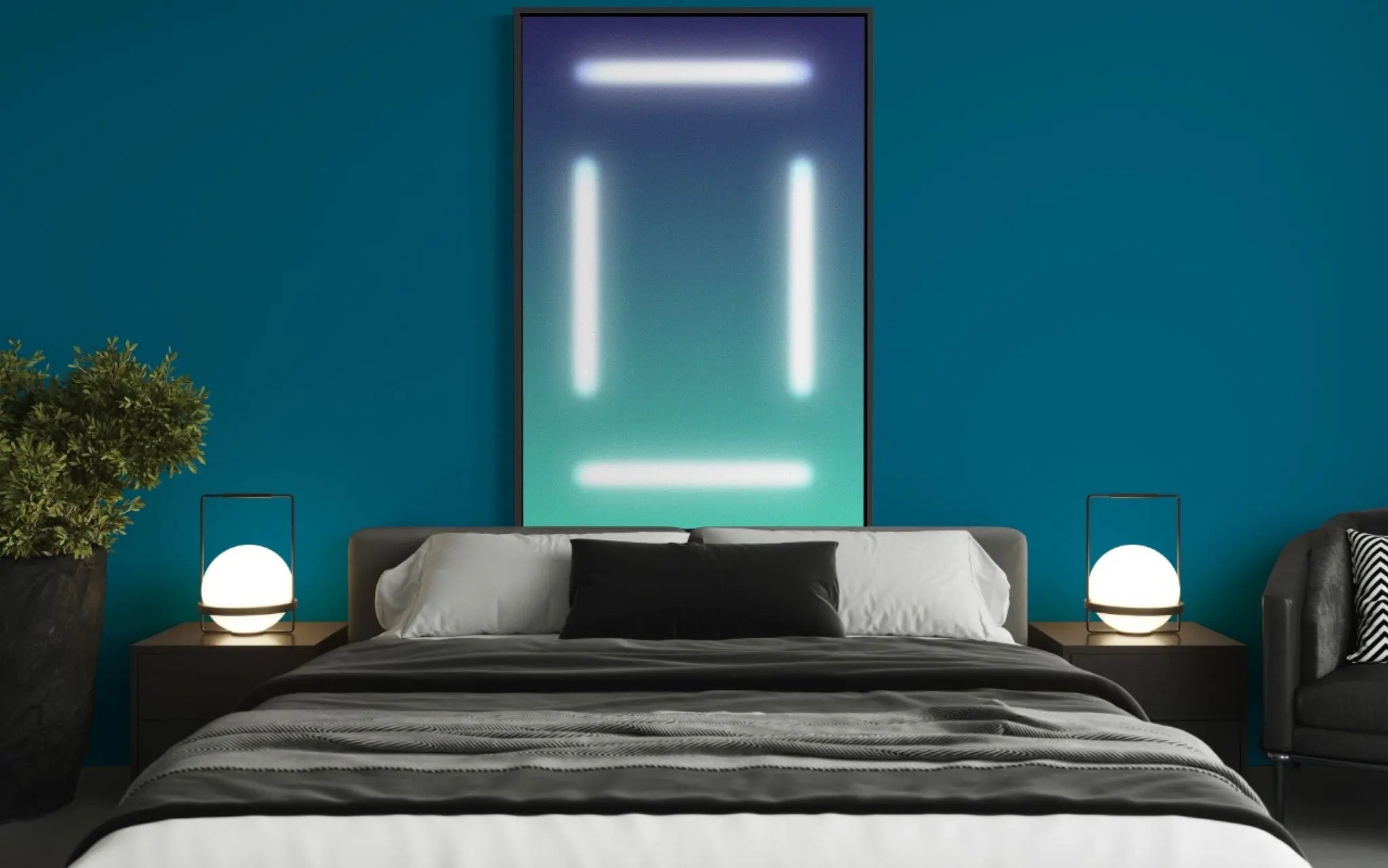 Transition by Alejandro Franseschini displayed in a modern living room interior