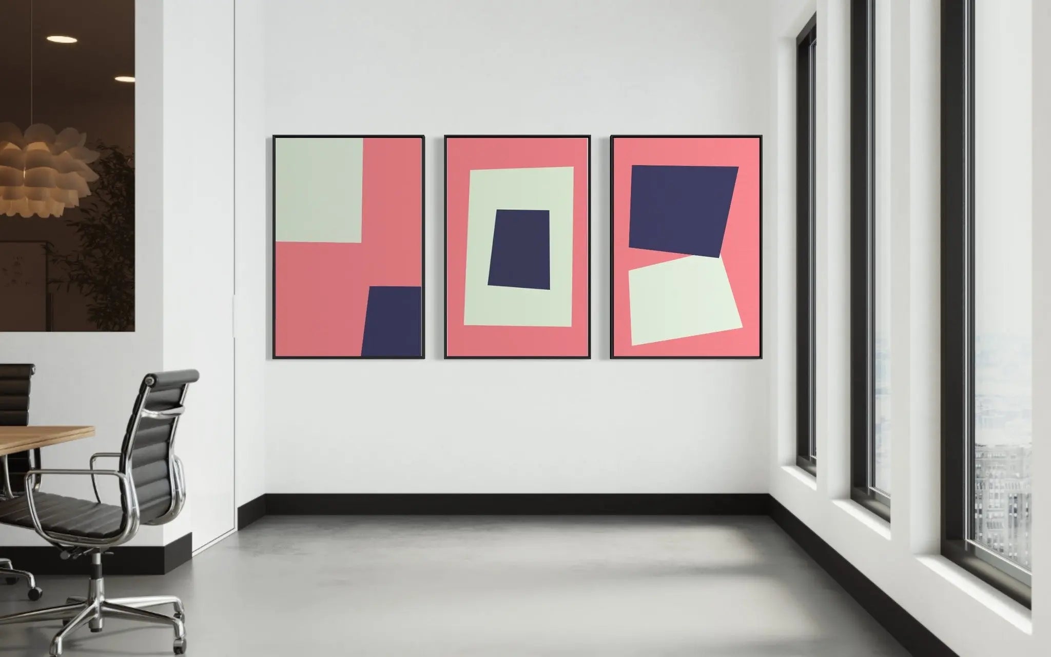 Untitled 3051 by Pedro Nuka showcased in a designer room setting