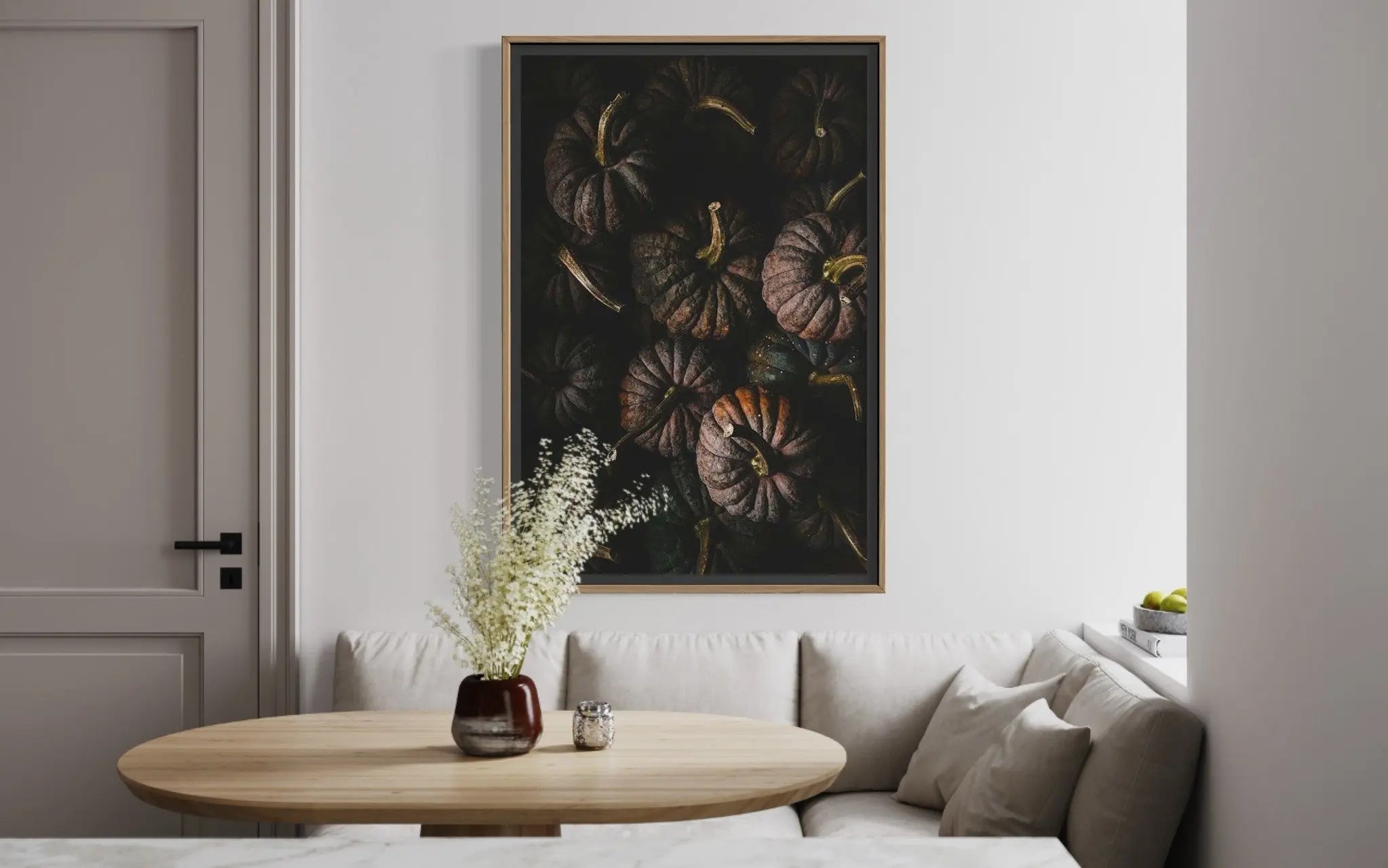 Black Futsu by Jed Gordon-Moran displayed in a modern living room interior