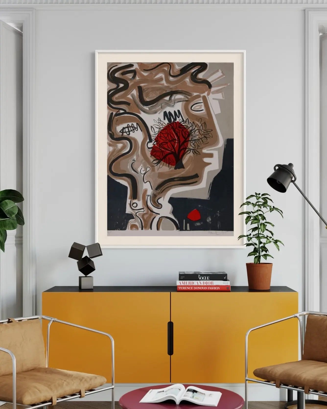 The Tree of Alexandre by M. Blumberg showcased in a designer room setting