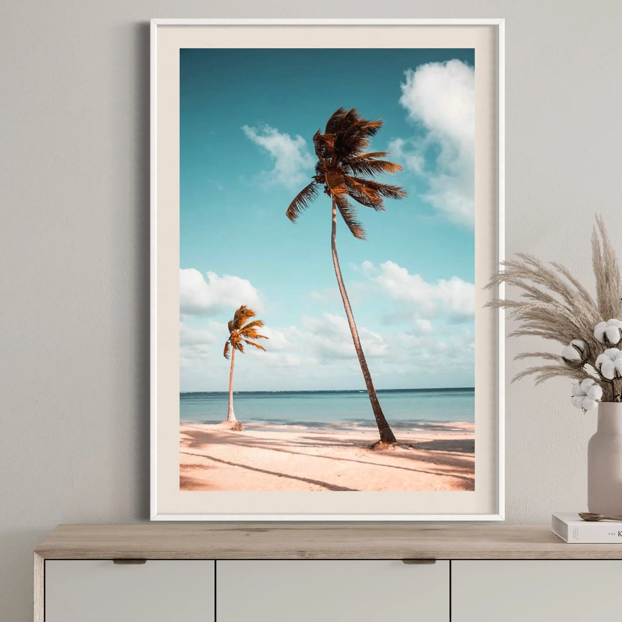 Summer Breeze by B. Voros displayed in a modern living room interior