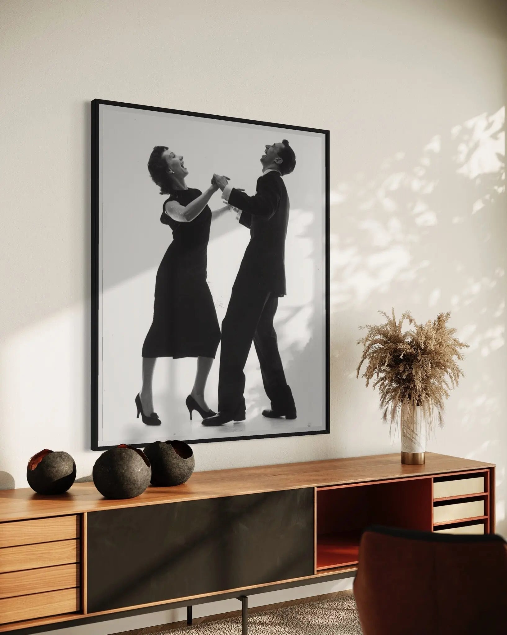 Vintage Cha-Cha-Cha Dance 1950s by Thurston Hopkins shown in a minimalist home decor setting