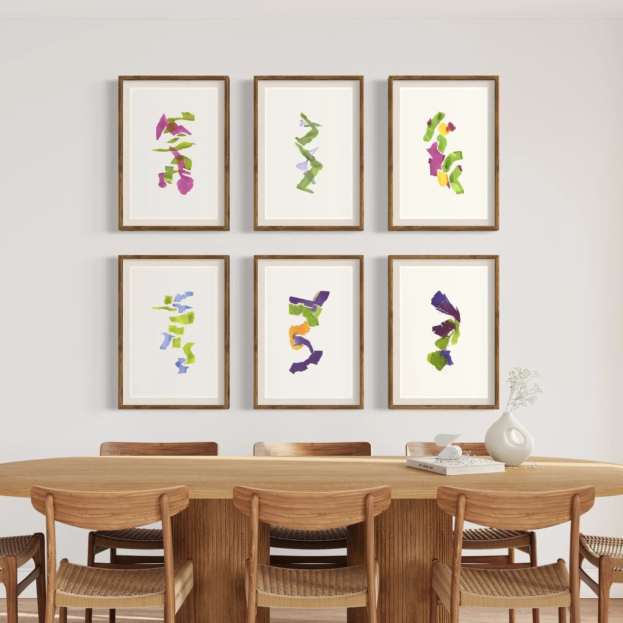 Color Study 18 by Encarnacion Portal Rubio showcased in a designer room setting