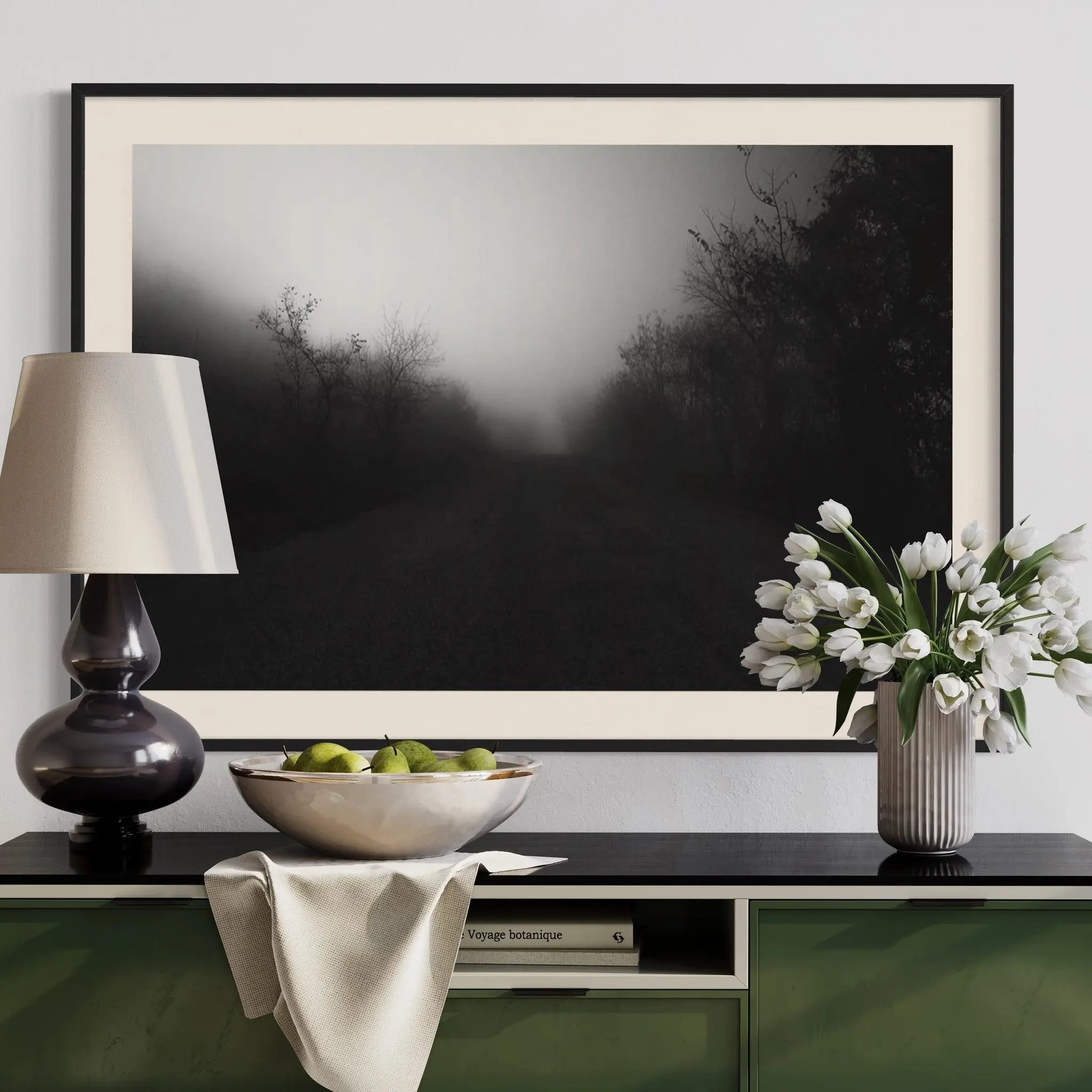 Tomorrow at Dawn by T. Dzingharoff featured in an elegant interior space