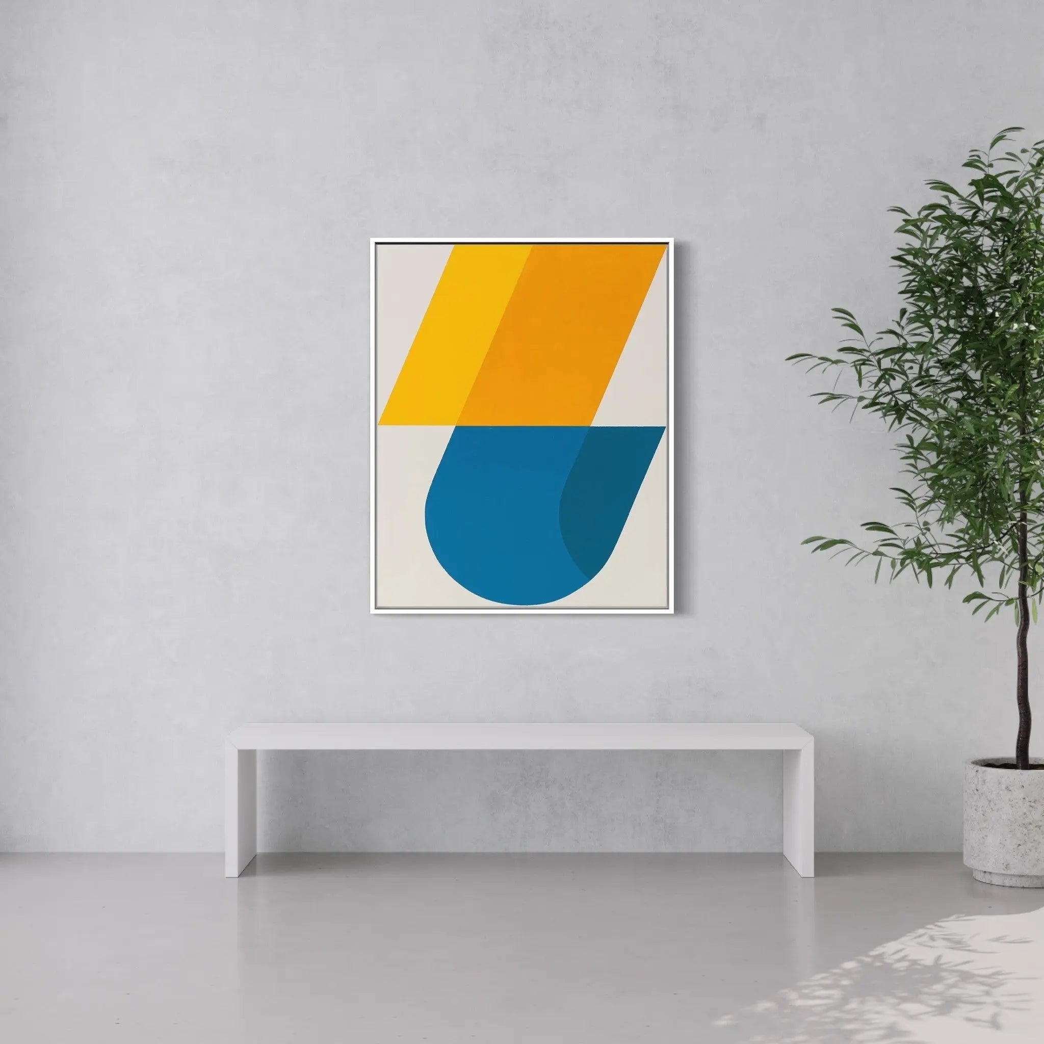 Broken Curve by Rodrigo Martin showcased in a designer room setting