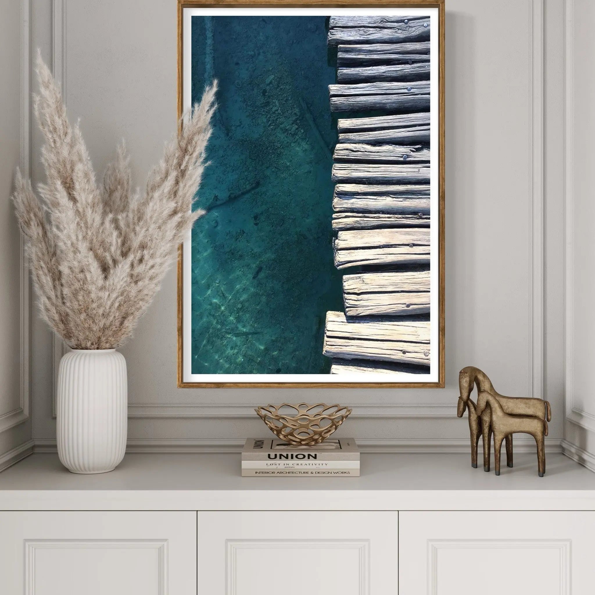 Boardwalk by Baptiste Marsac displayed in a modern living room interior