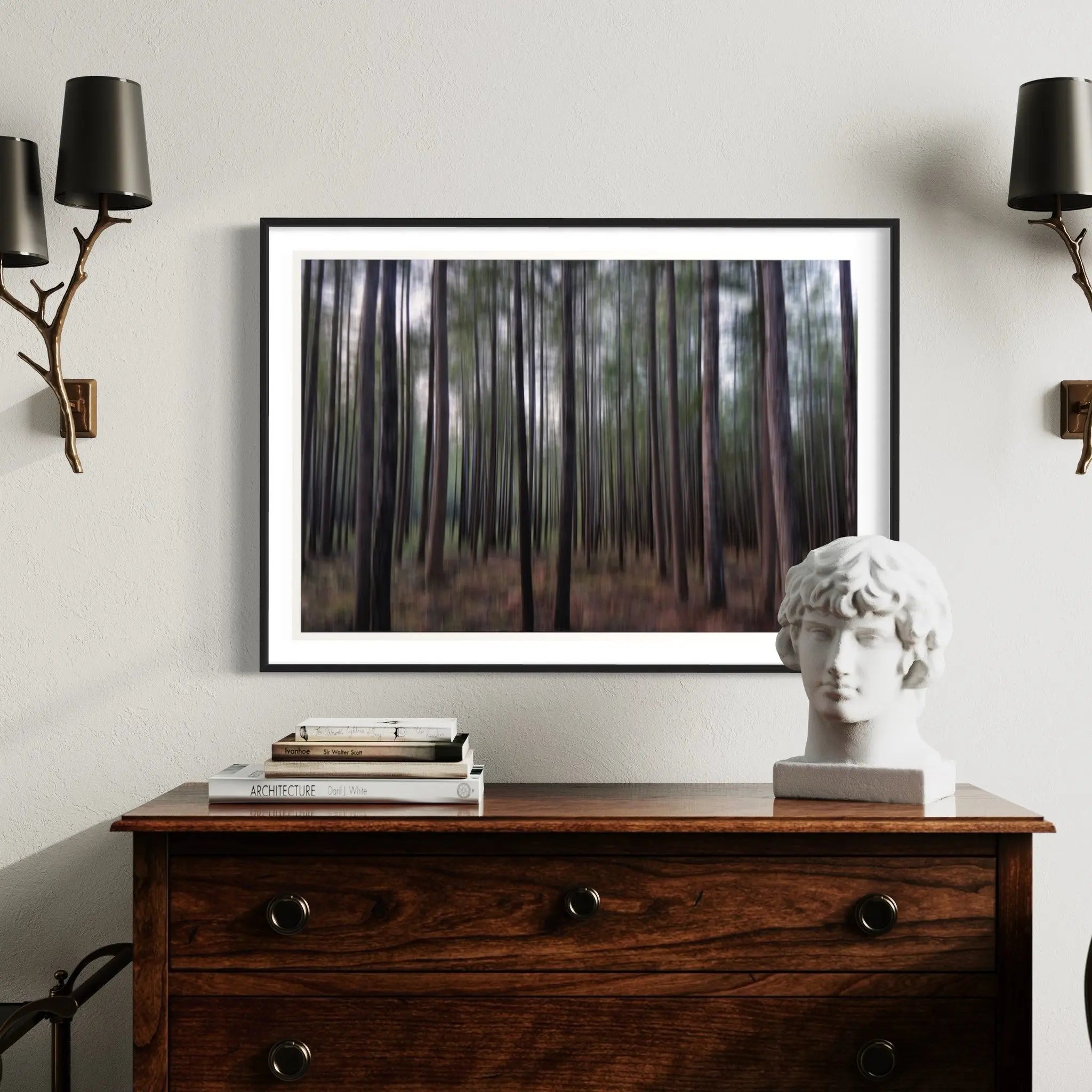 Protect Your Peace by Karen Thom styled in a contemporary interior setting
