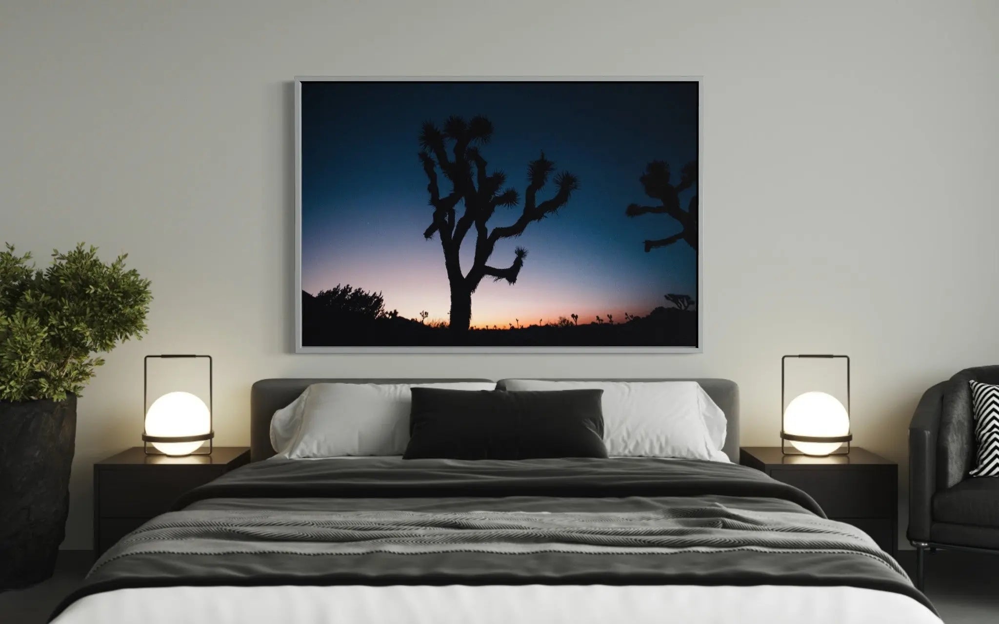 Joshua Tree Sunset featured in an elegant interior space
