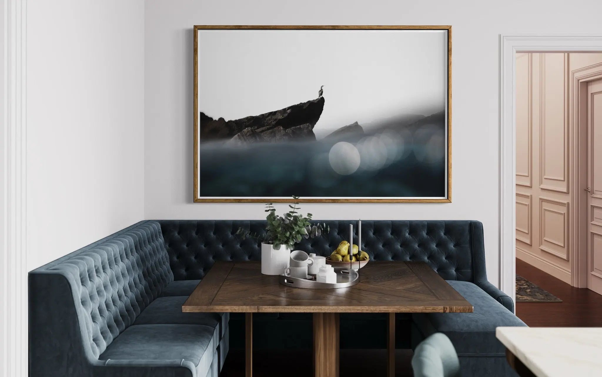 Point de Vue by Enric Gener displayed in a modern living room interior