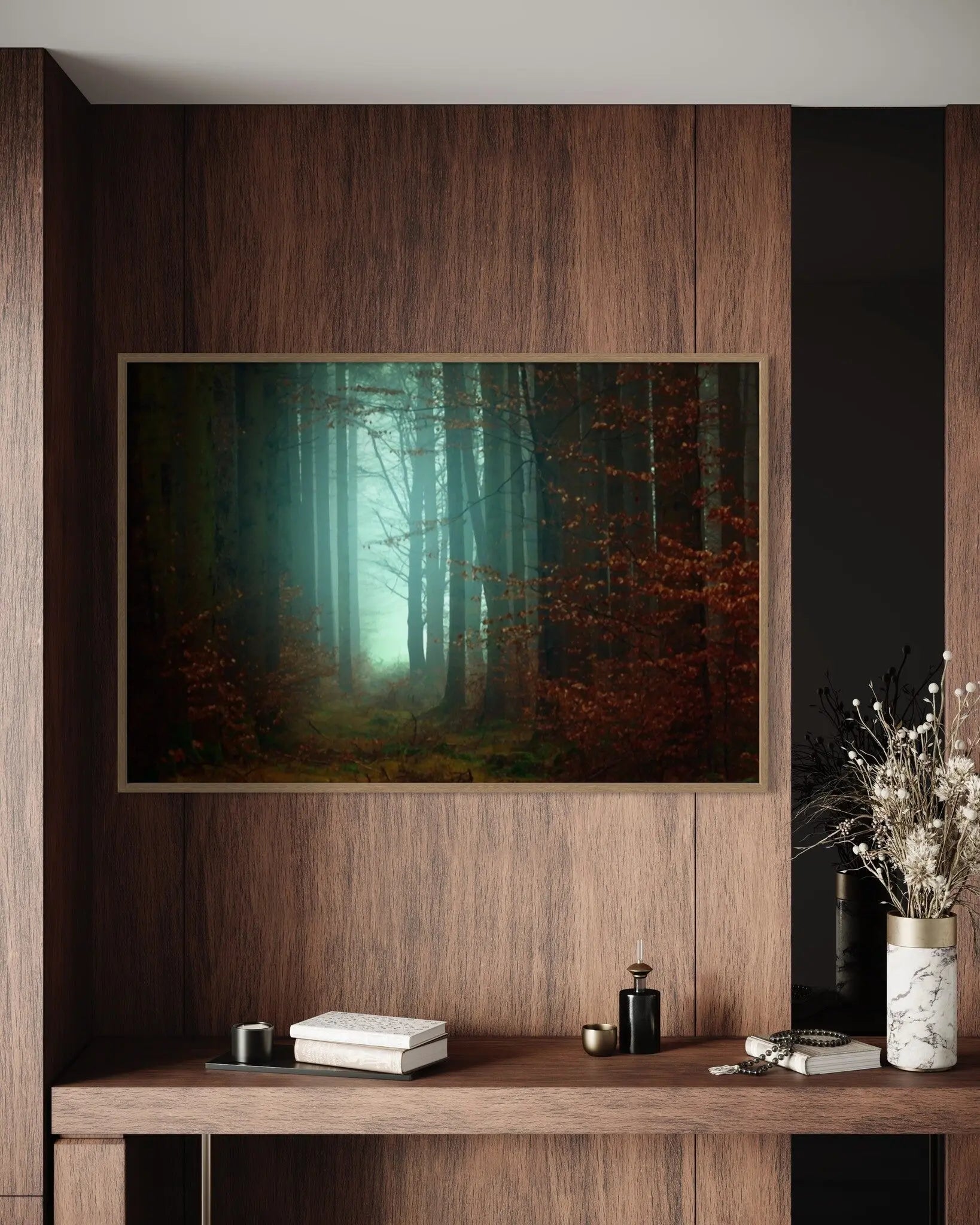 Springtime Woods by Johan Plenio styled in a contemporary interior setting