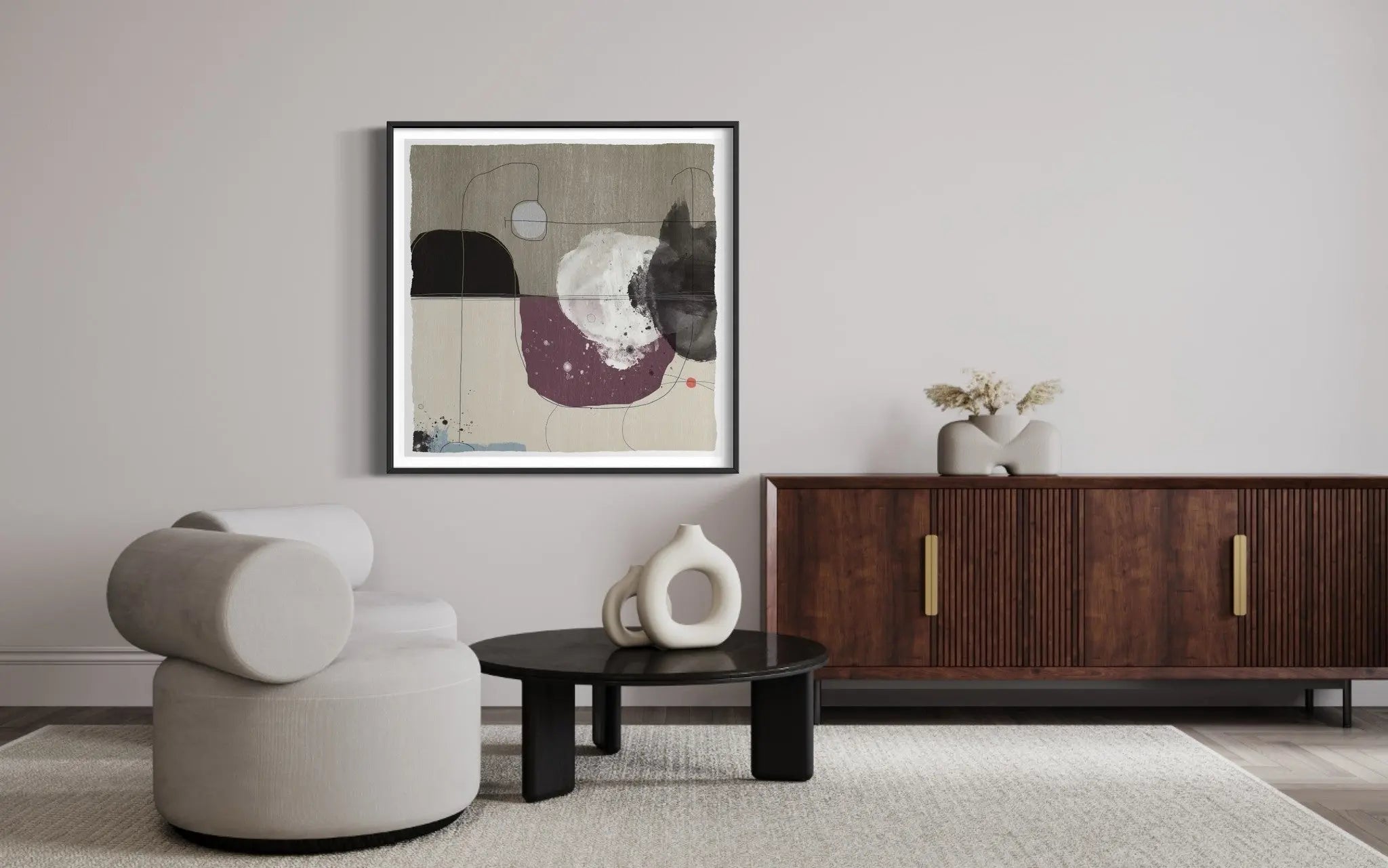Vernacular by Alejandro Franseschini displayed in a modern living room interior