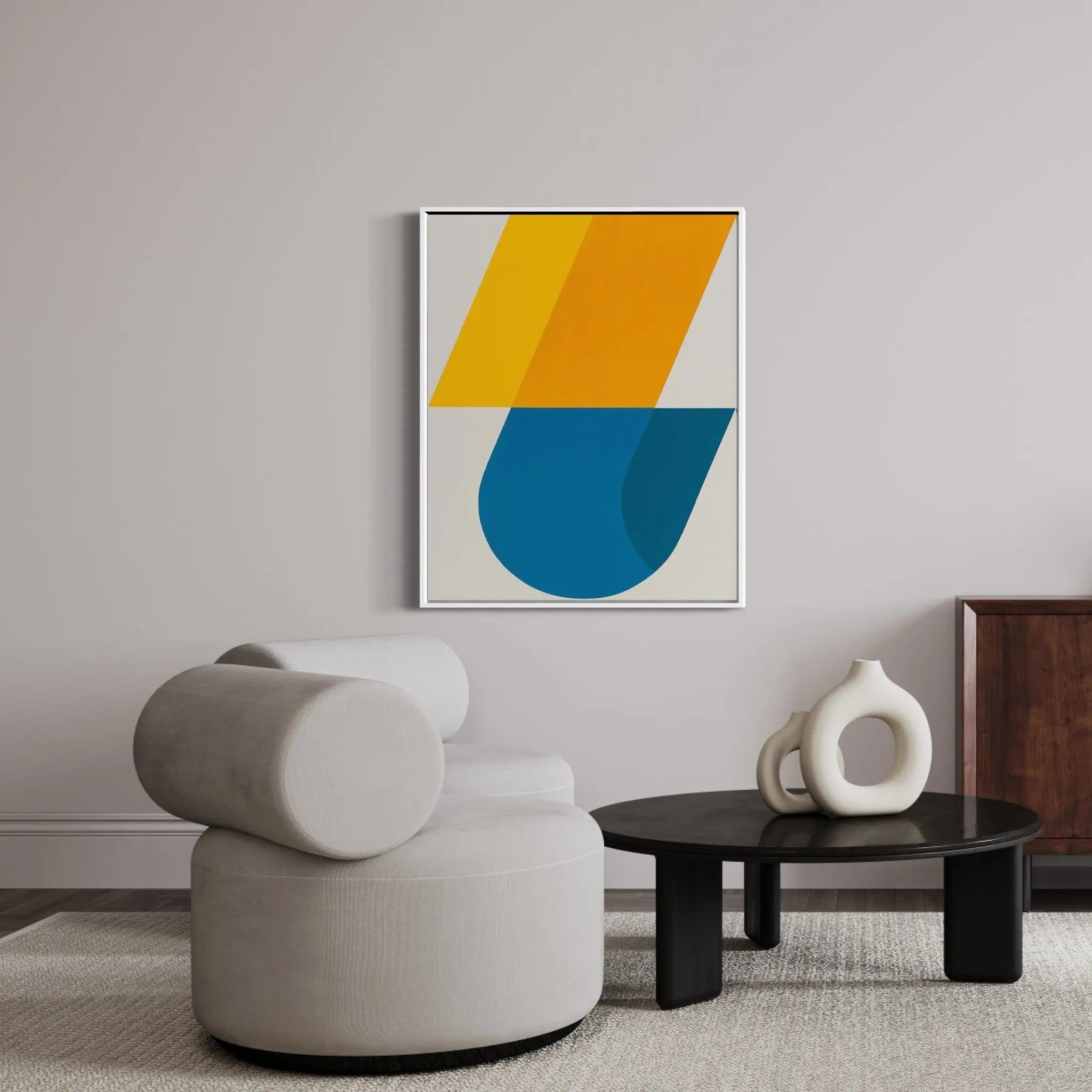 Broken Curve by Rodrigo Martin styled in a contemporary interior setting