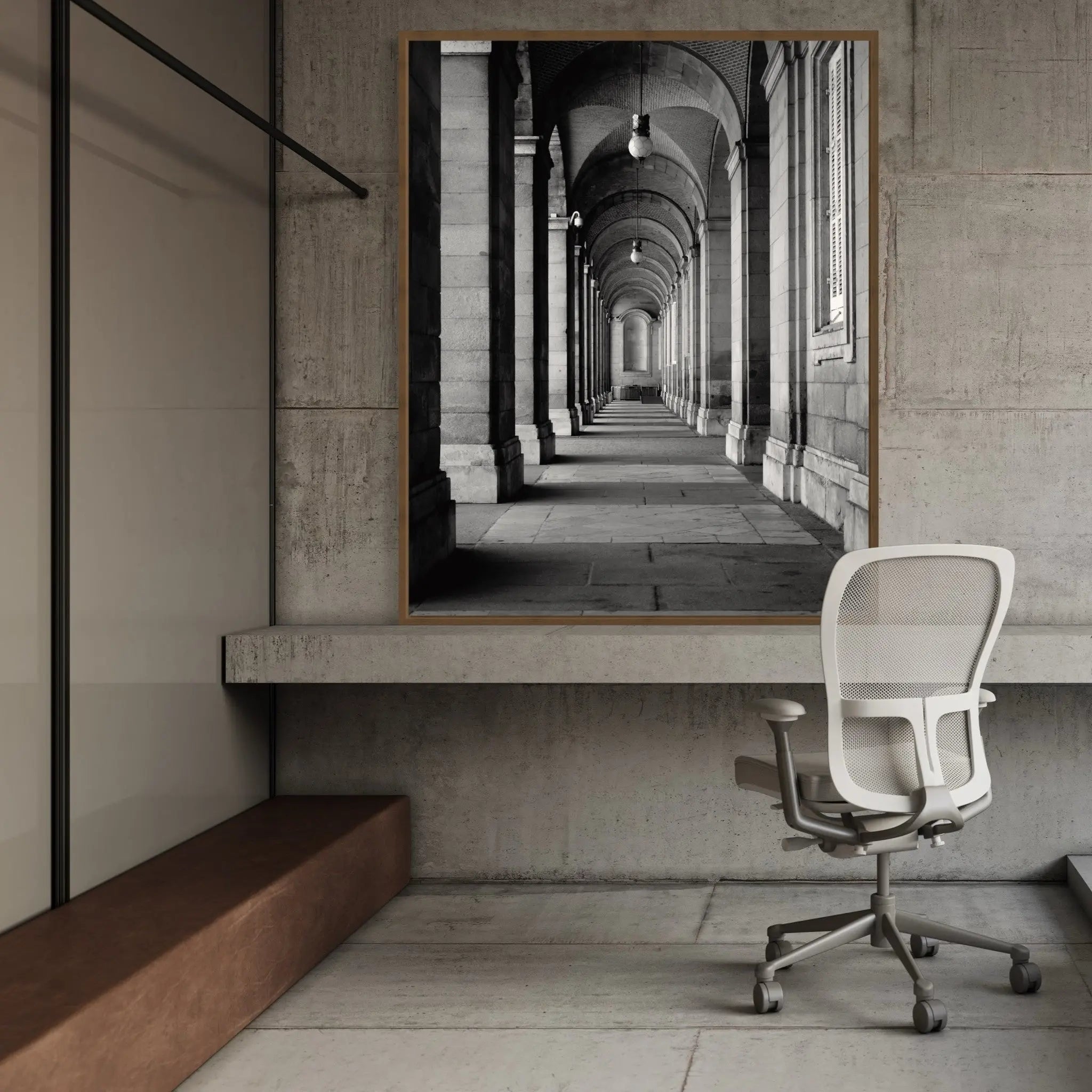 Royal Palace Perspective In Madrid by L. Manzo featured in an elegant interior space