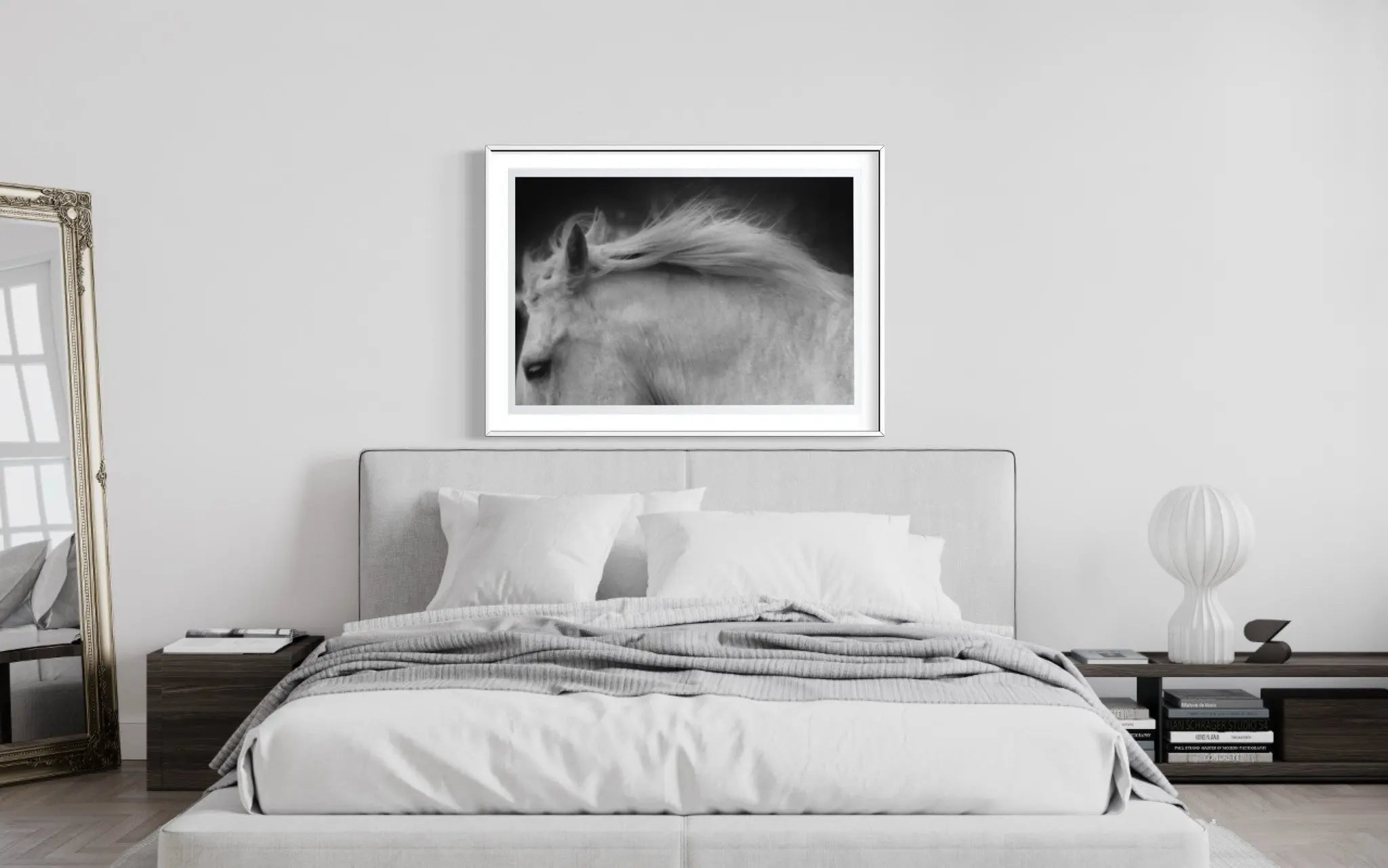 Longing For You by Karen Thom showcased in a designer room setting