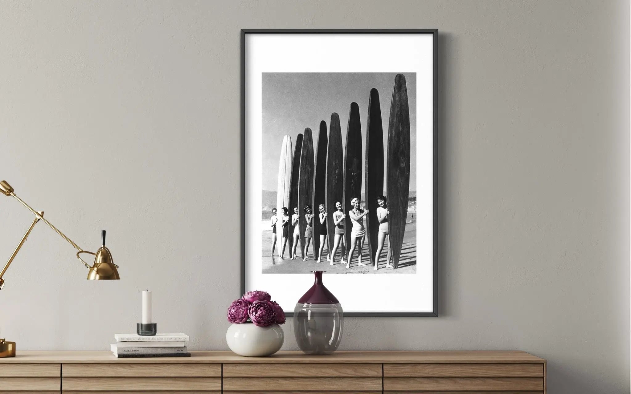 Women with Surf Paddleboards by Bettmann styled in a contemporary interior setting