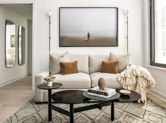 Infinite by F. McKenna displayed in a modern living room interior