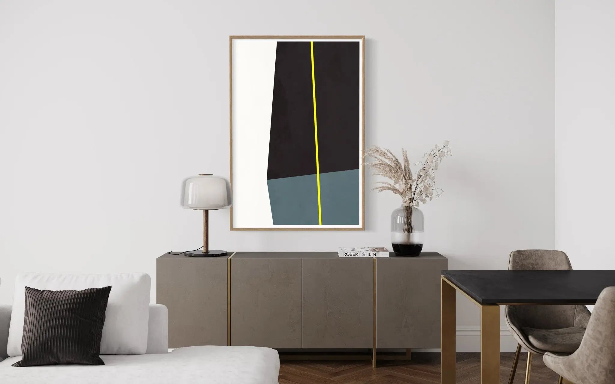 Time Is My Everything by Alejandro Franseschini presented in a curated interior design