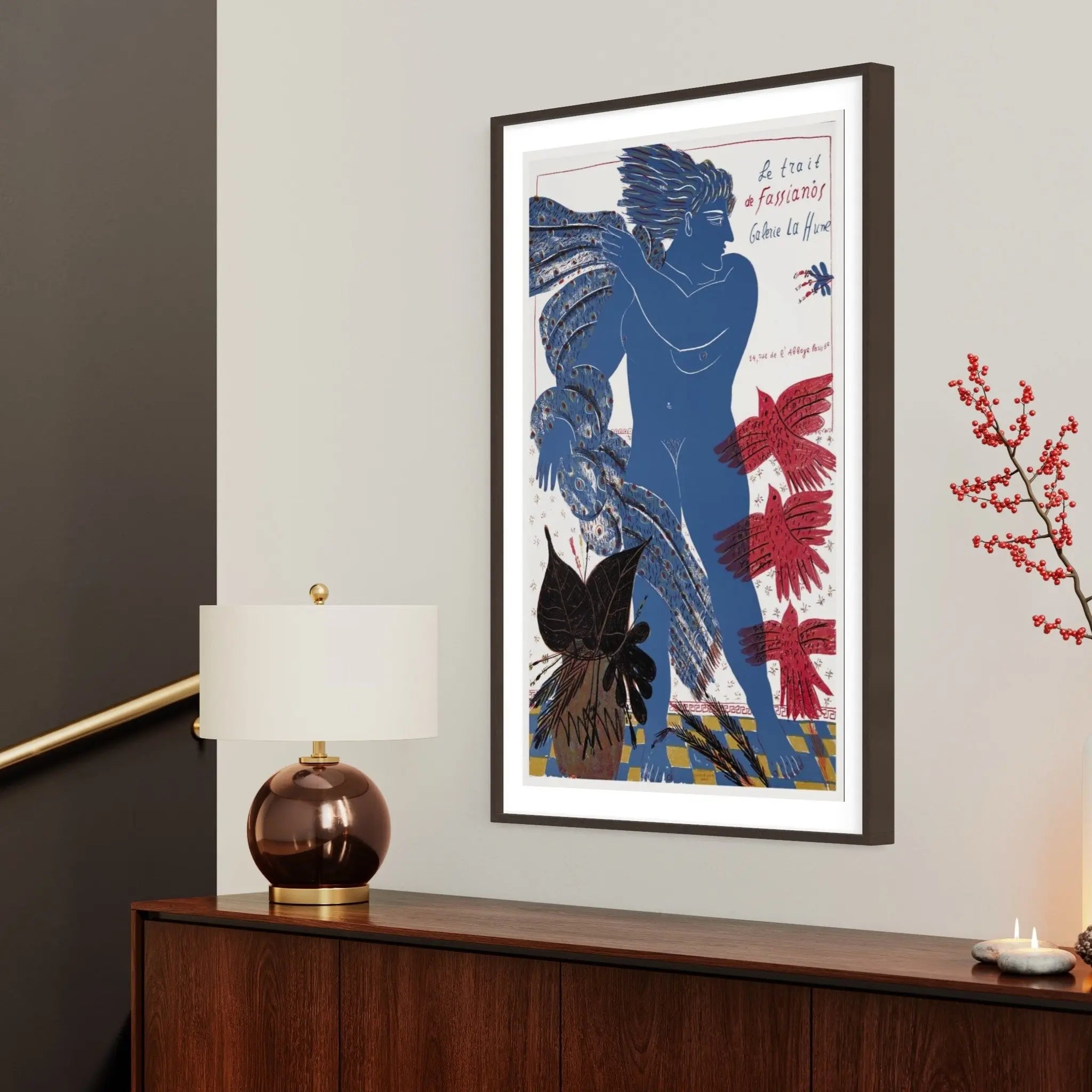 Le Trait De Fassianos Galerie La Hune Paris styled in a contemporary interior setting