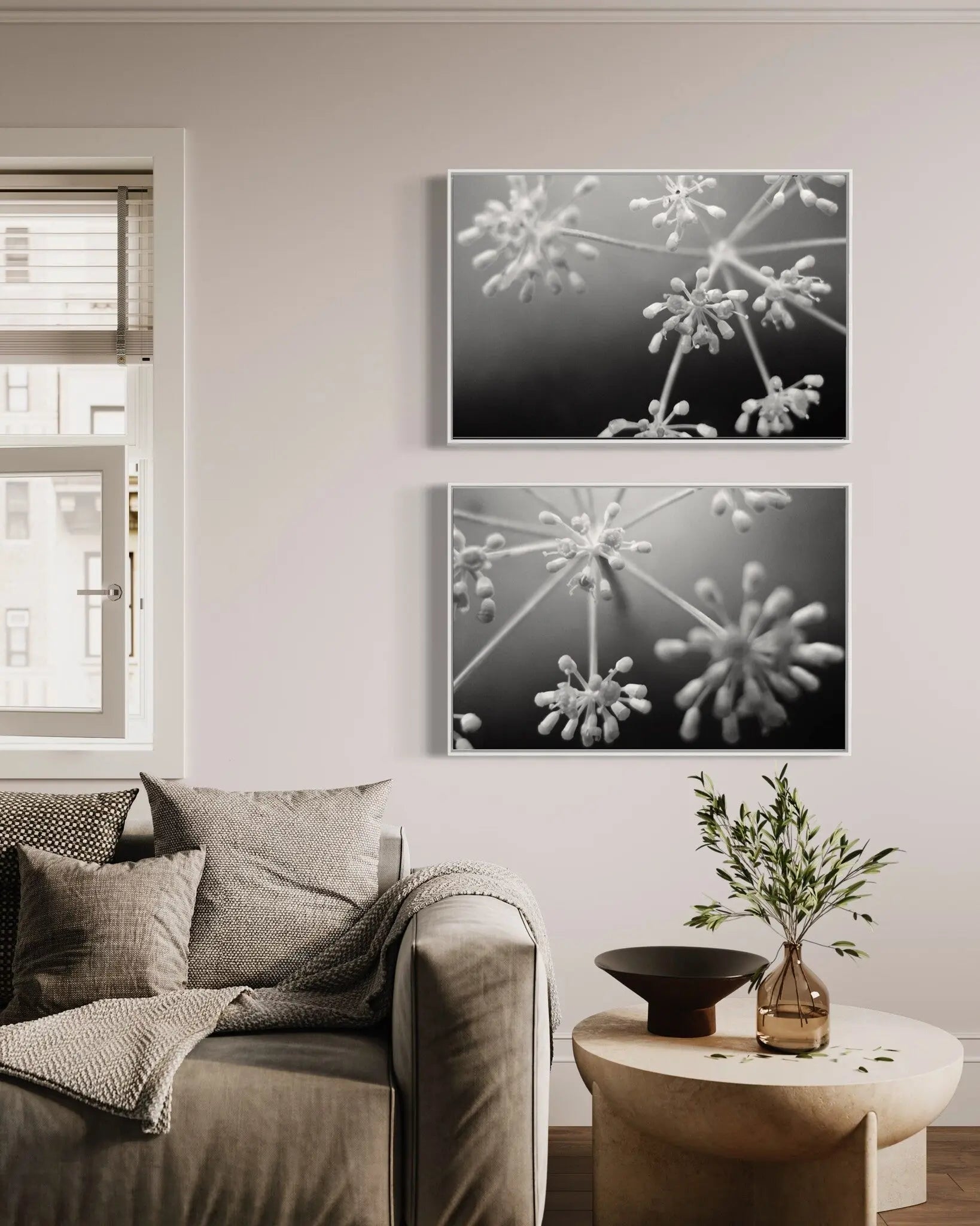 Fleurs Blanches by Eric Gizard featured in an elegant interior space