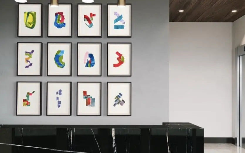 Color Study 04 by Encarnacion Portal Rubio featured in an elegant interior space