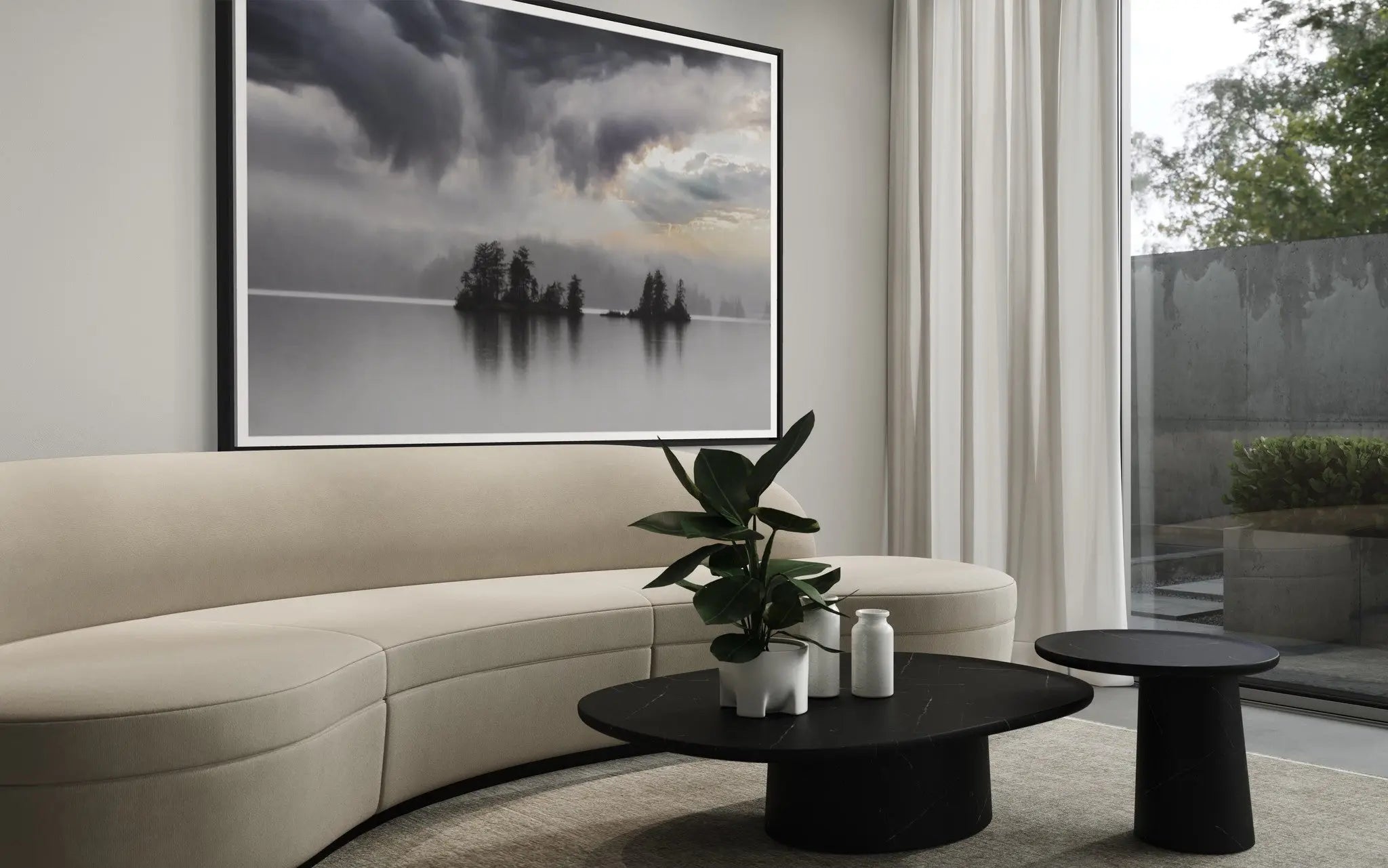 Silver Lining by Karen Thom featured in an elegant interior space