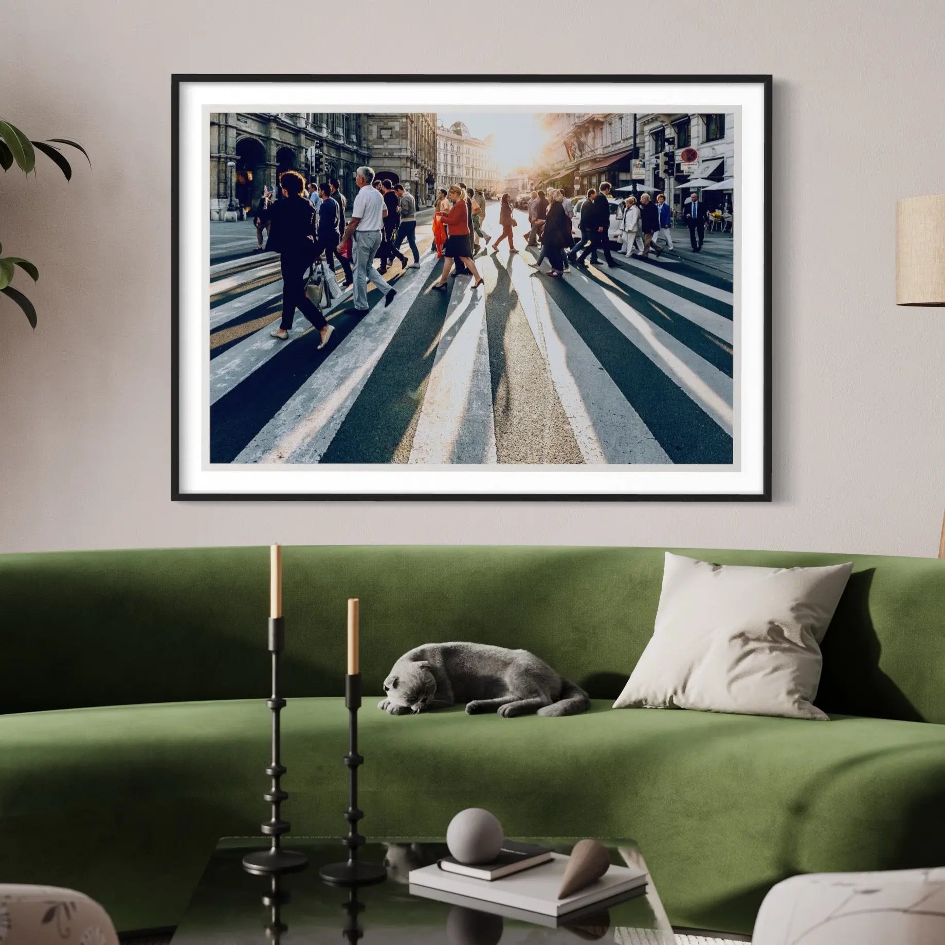 Out In The City by P. Kolln styled in a contemporary interior setting