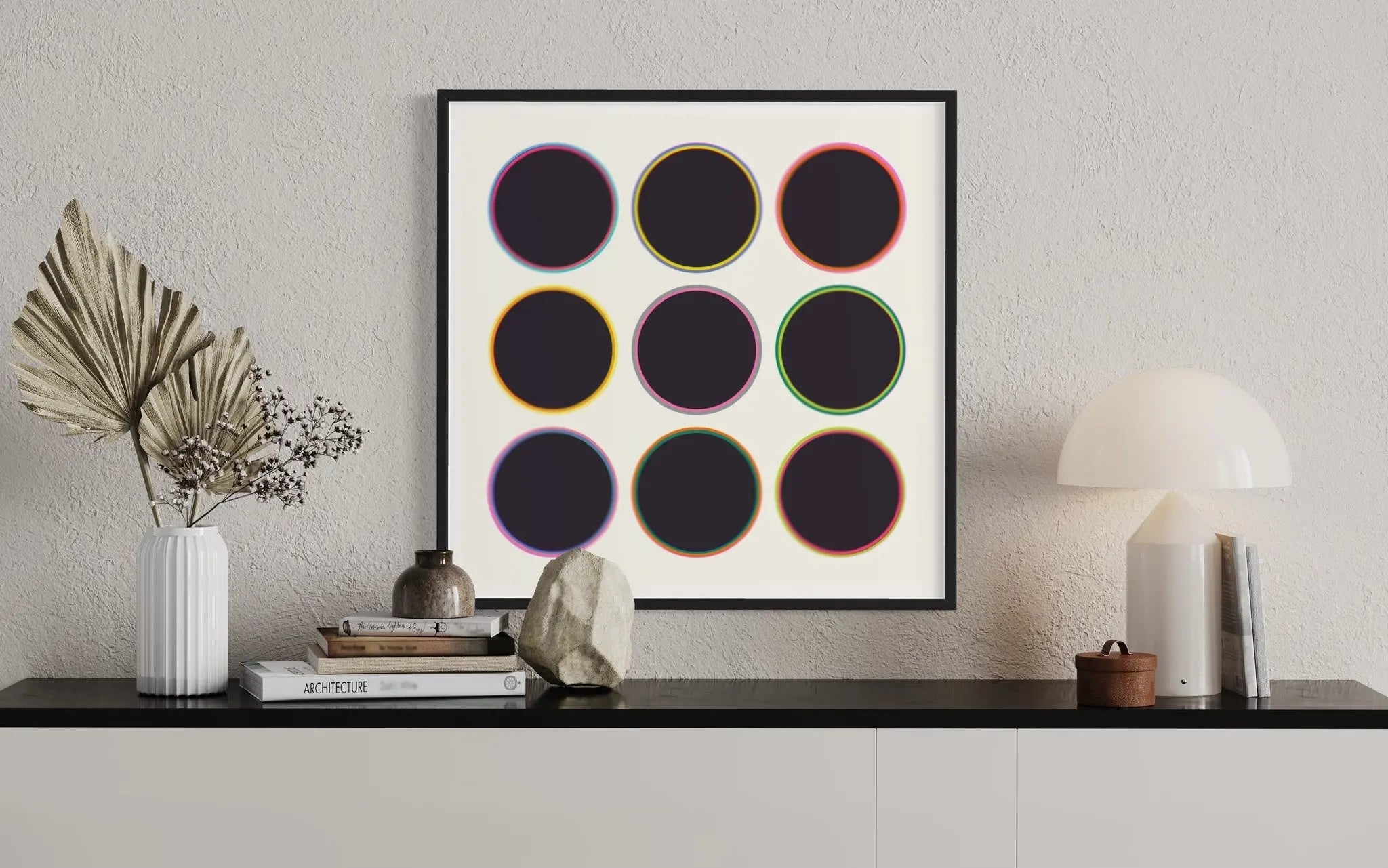 Critical Thinking by Alejandro Franseschini displayed in a modern living room interior