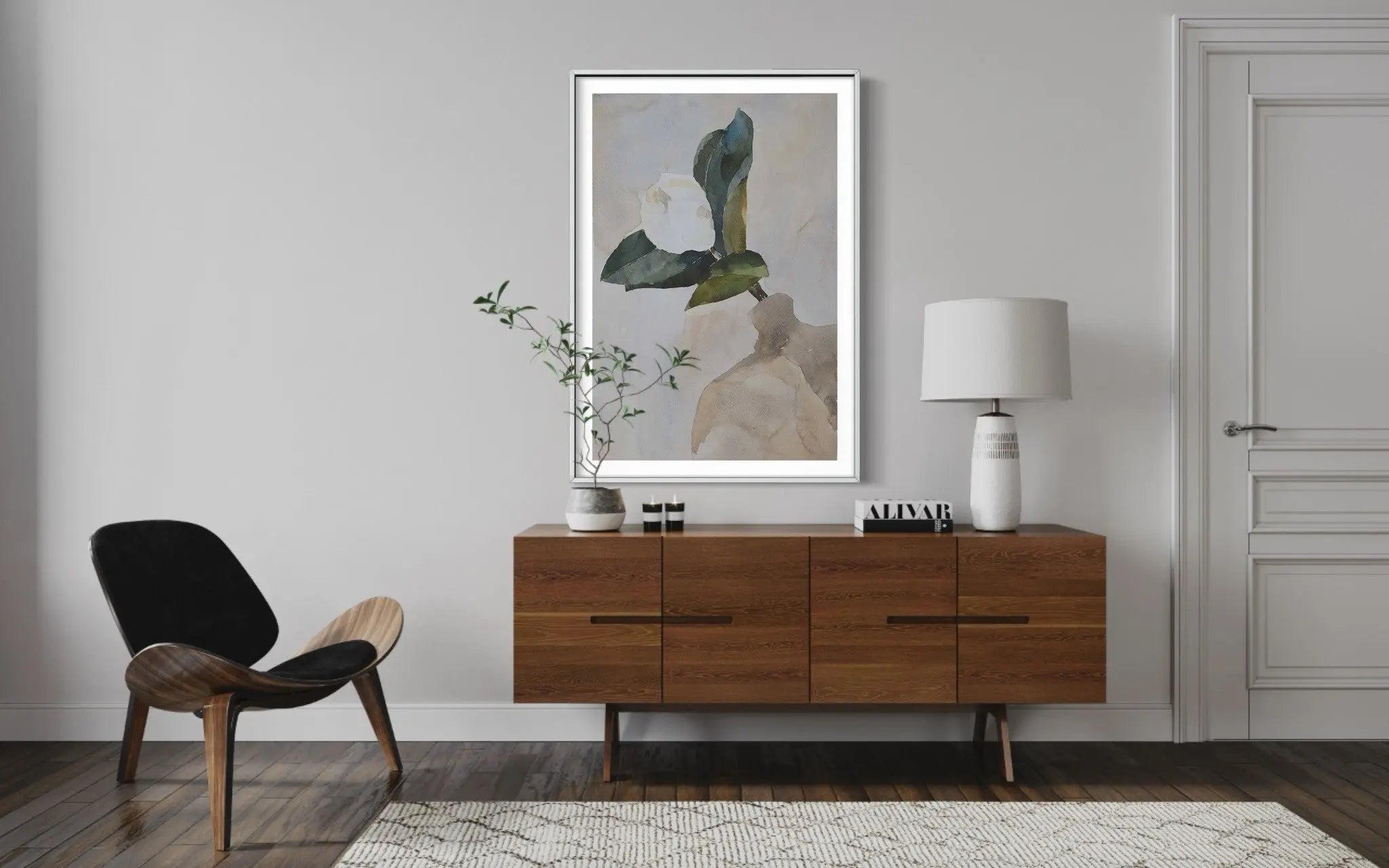 Allein by Encarnacion Portal Rubio shown in a minimalist home decor setting