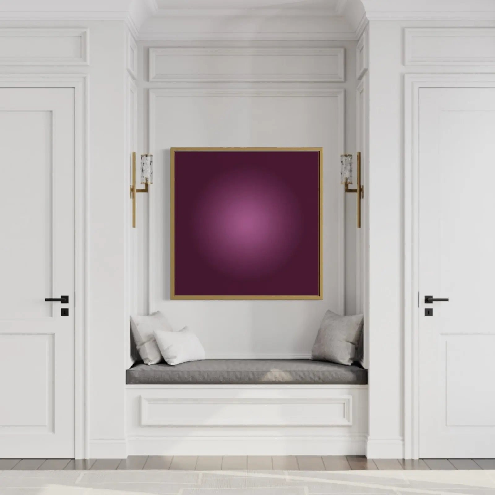 Magenta Halo by Alejandro Franseschini styled in a contemporary interior setting