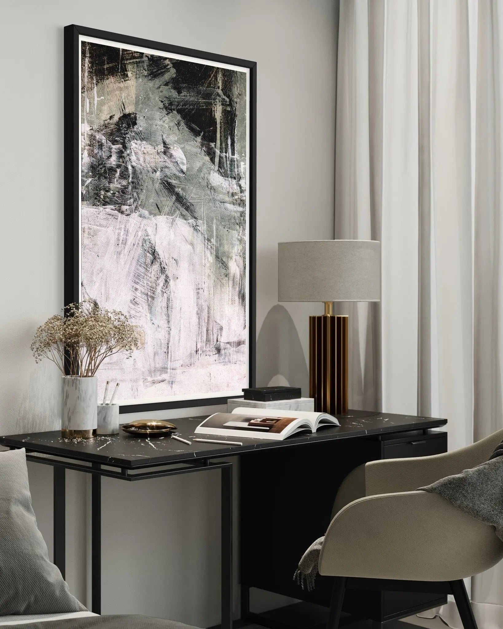 This Way Out by Alejandro Franseschini featured in an elegant interior space