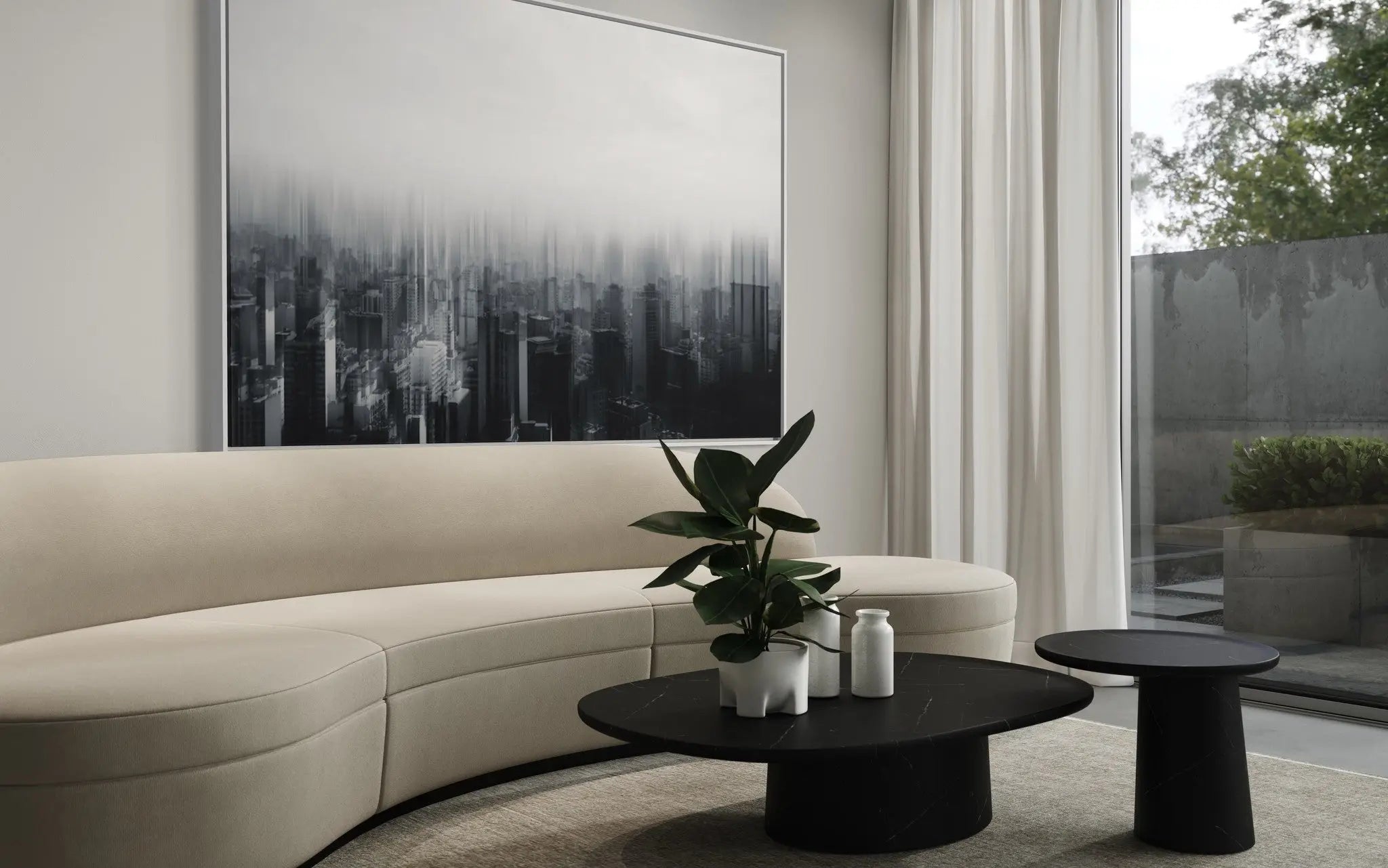 Inner City Life showcased in a designer room setting