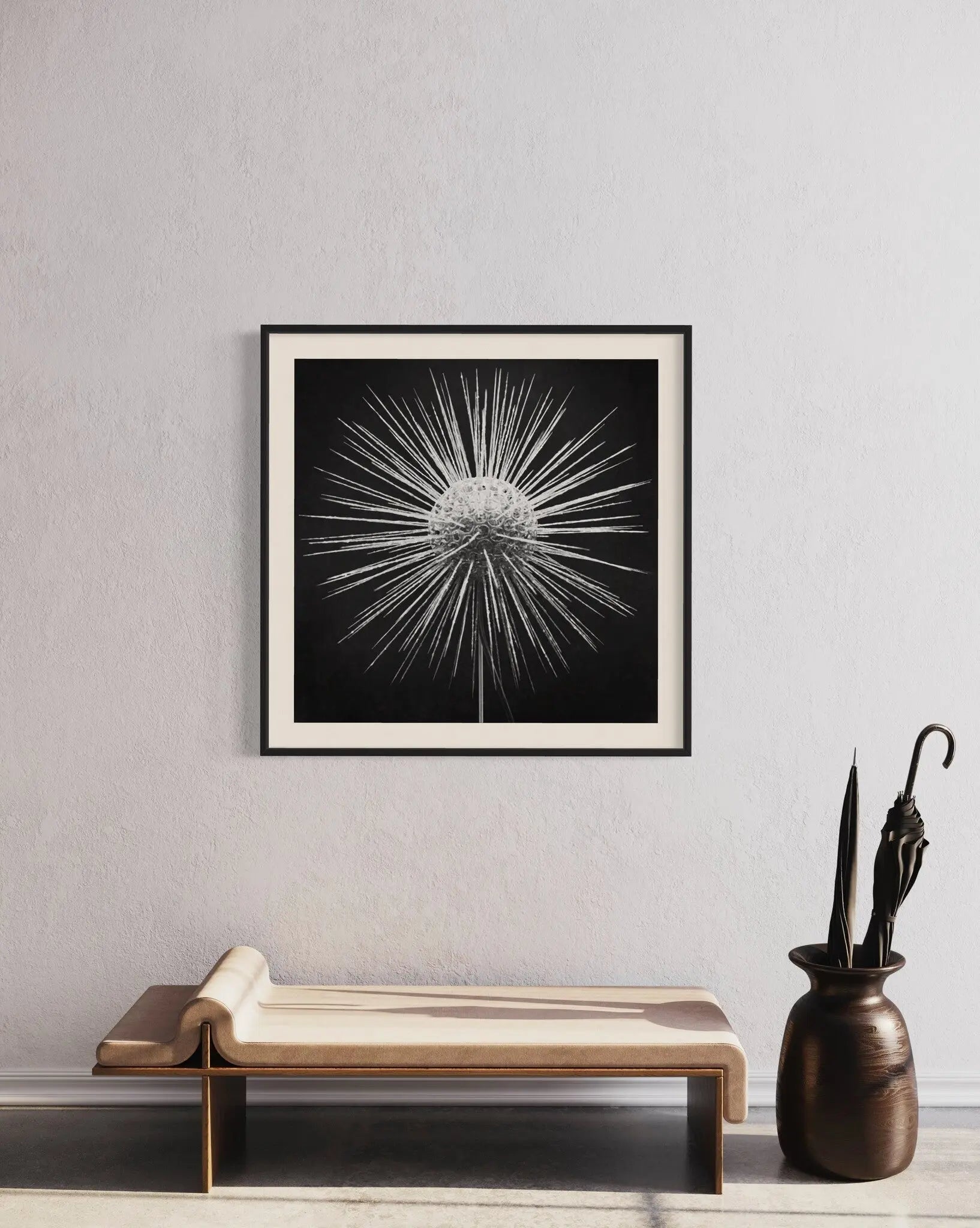 Clathrulina Elegans by Paul Thompson displayed in a modern living room interior