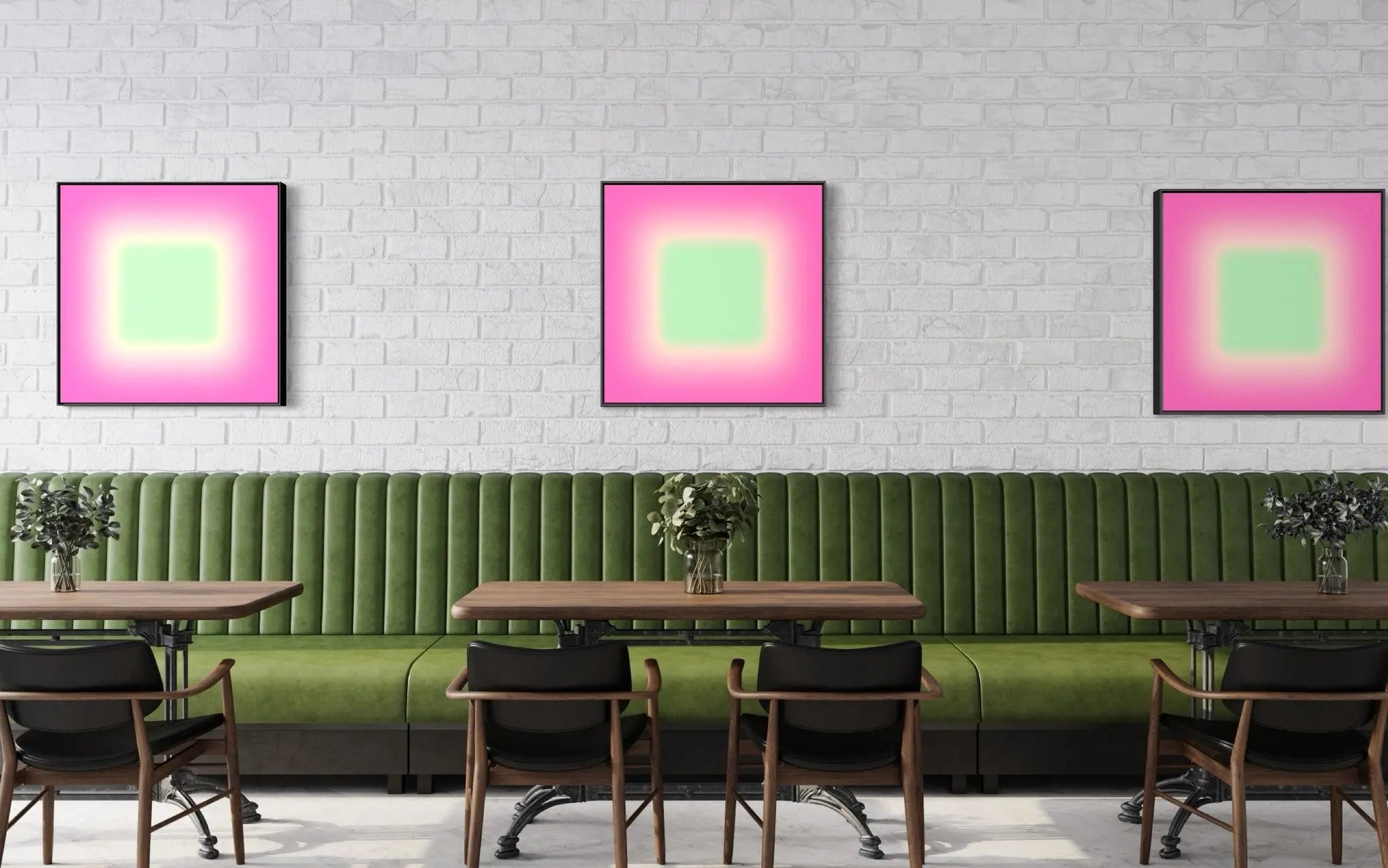 Pink Galaxy by Alejandro Franseschini styled in a contemporary interior setting