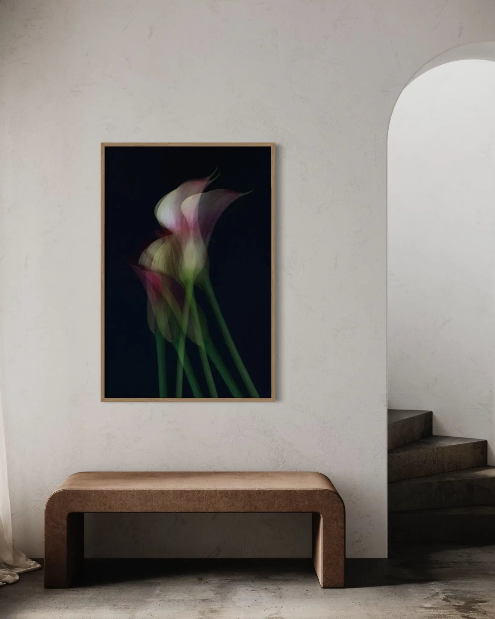 Together by Ana Bonet displayed in a modern living room interior