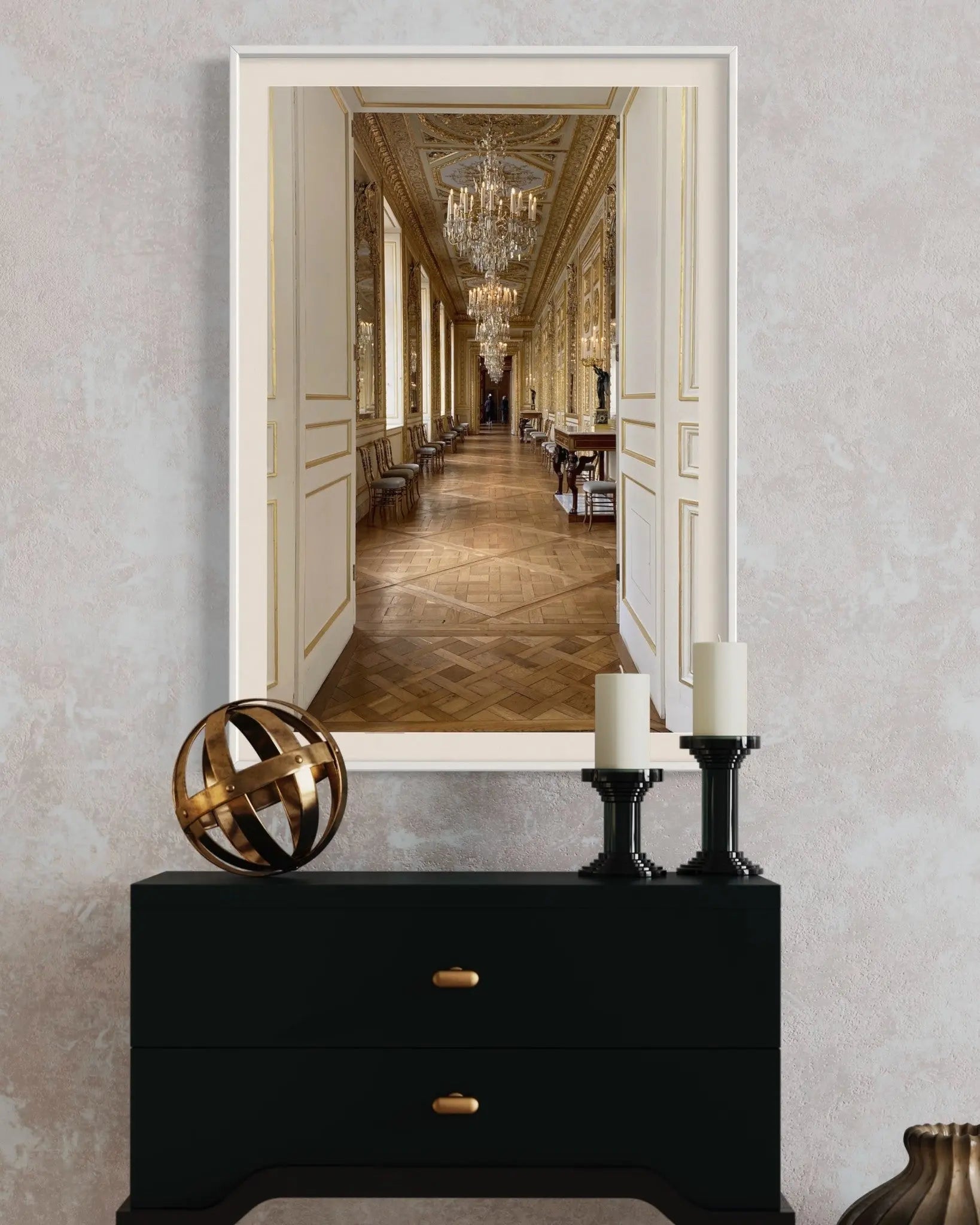 Couloir Royal by Baptiste Marsac displayed in a modern living room interior
