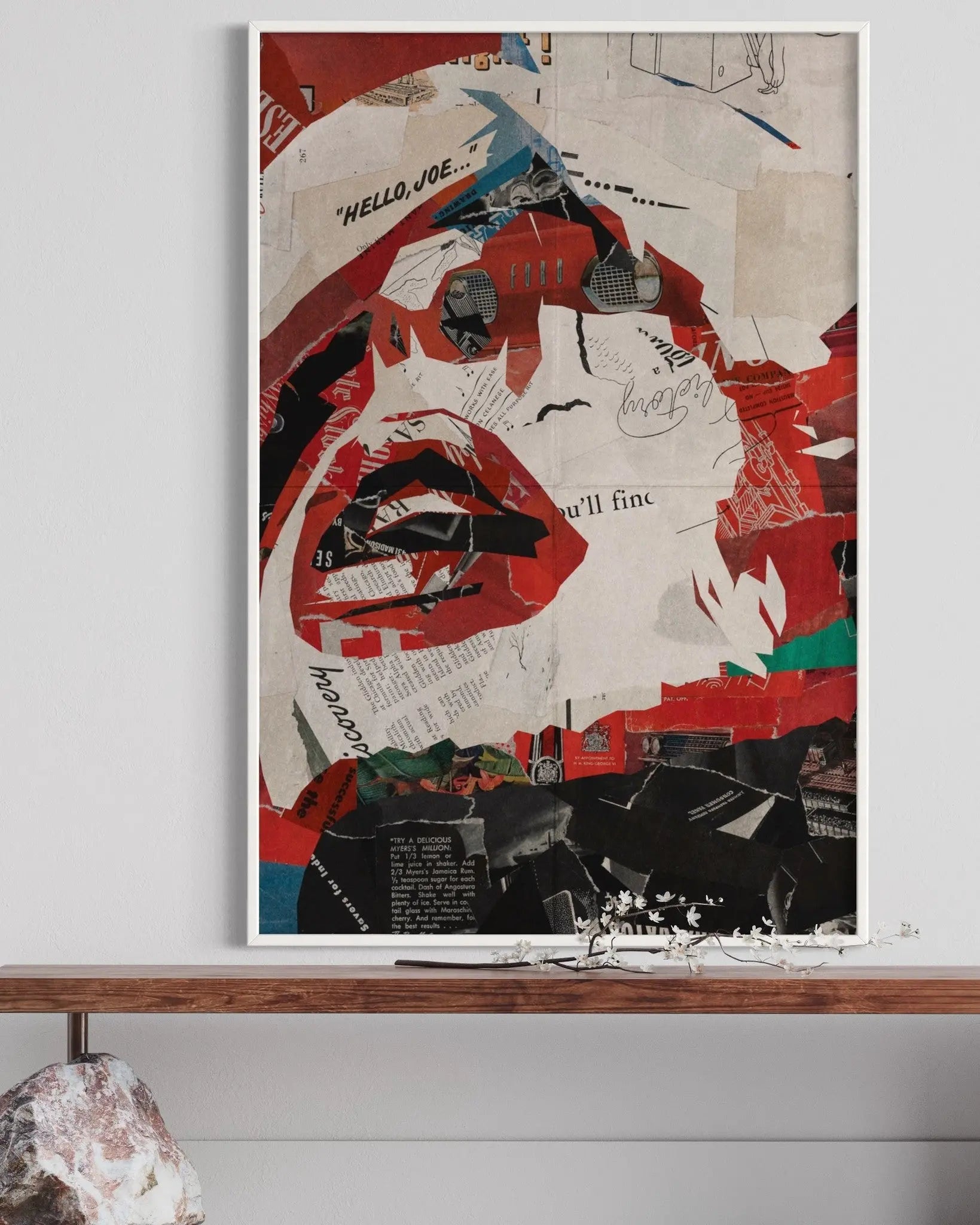 Hello Joe by Alejandro Franseschini featured in an elegant interior space