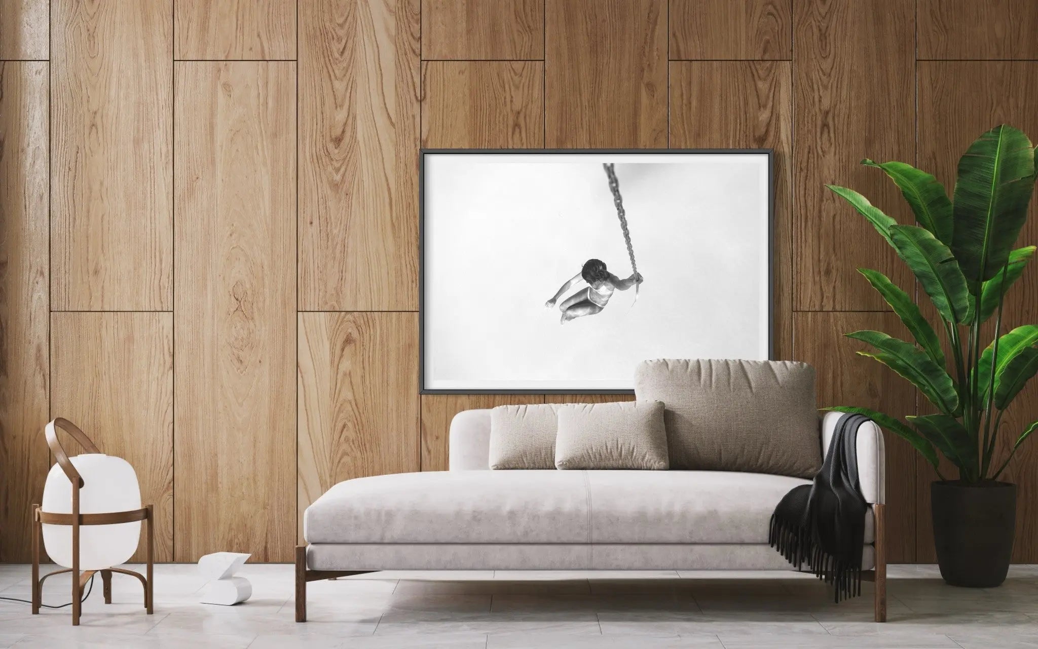 Swing by Enric Gener presented in a curated interior design
