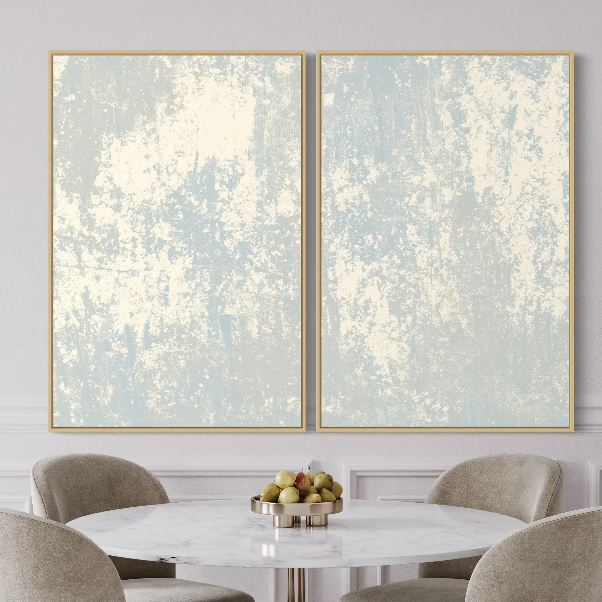 The Selknam Ascention I by Evelyn Ogly displayed in a modern living room interior
