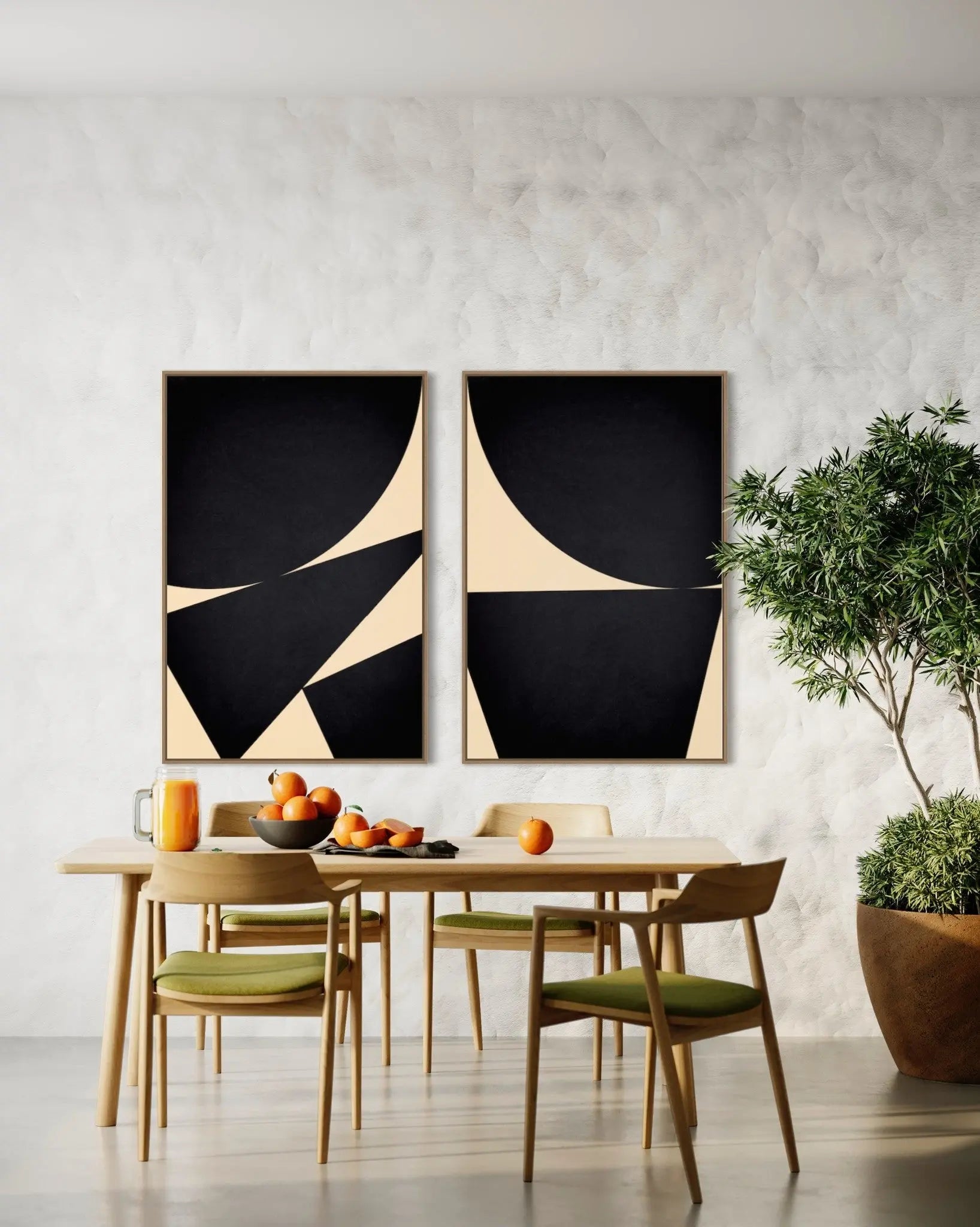 Jean Dark I by Alejandro Franseschini displayed in a modern living room interior