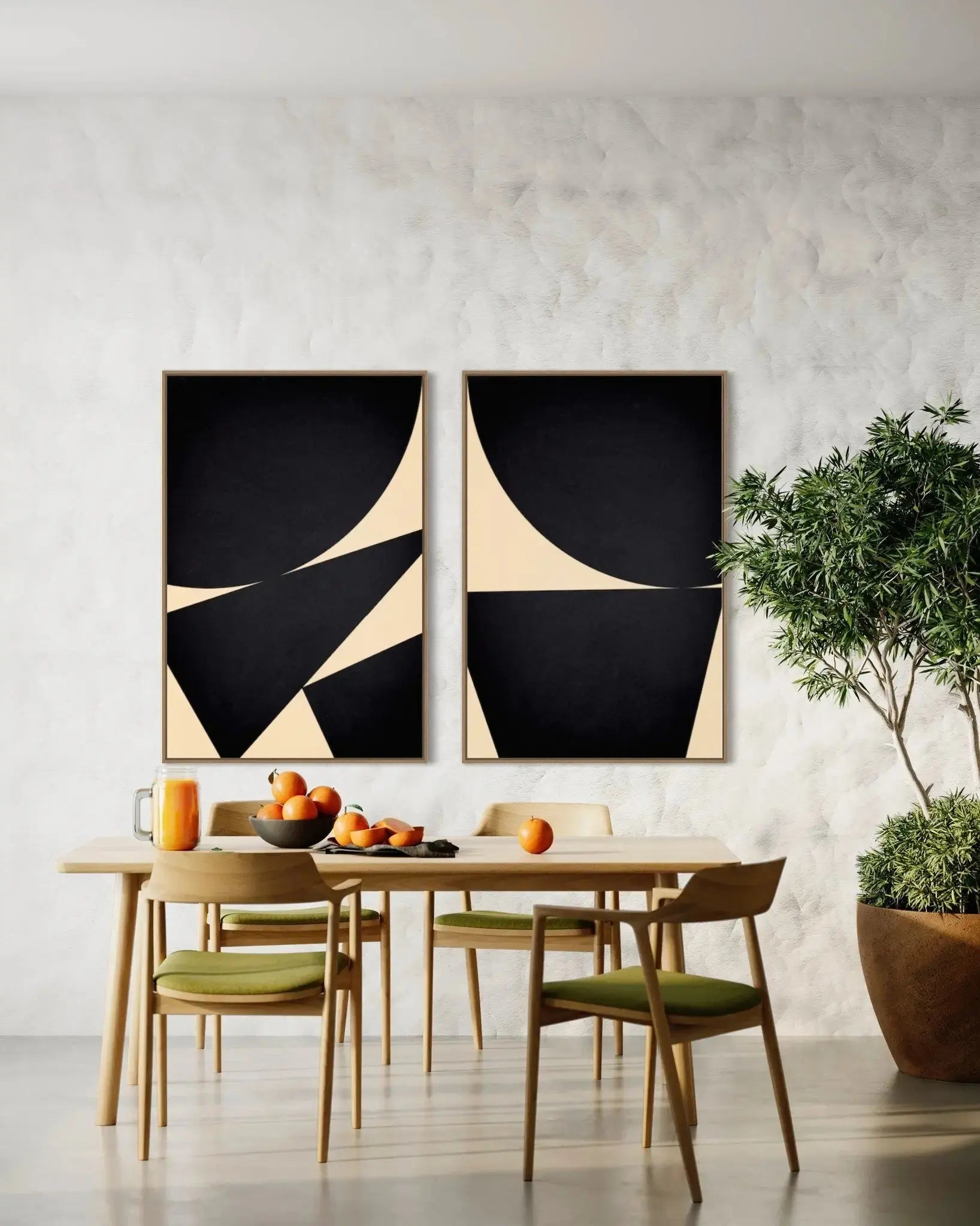 Jean Dark I by Alejandro Franseschini displayed in a modern living room interior