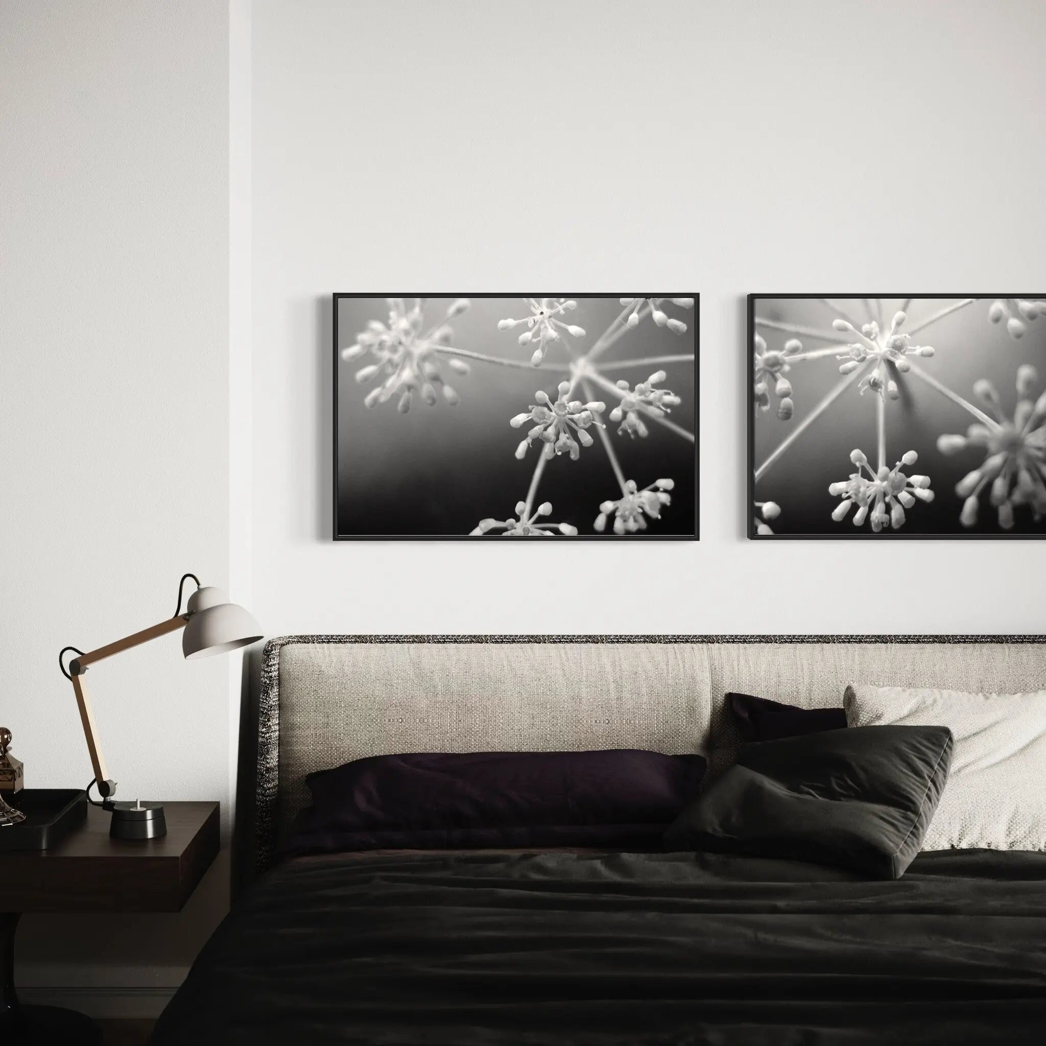 Fleurs Blanches by Eric Gizard showcased in a designer room setting